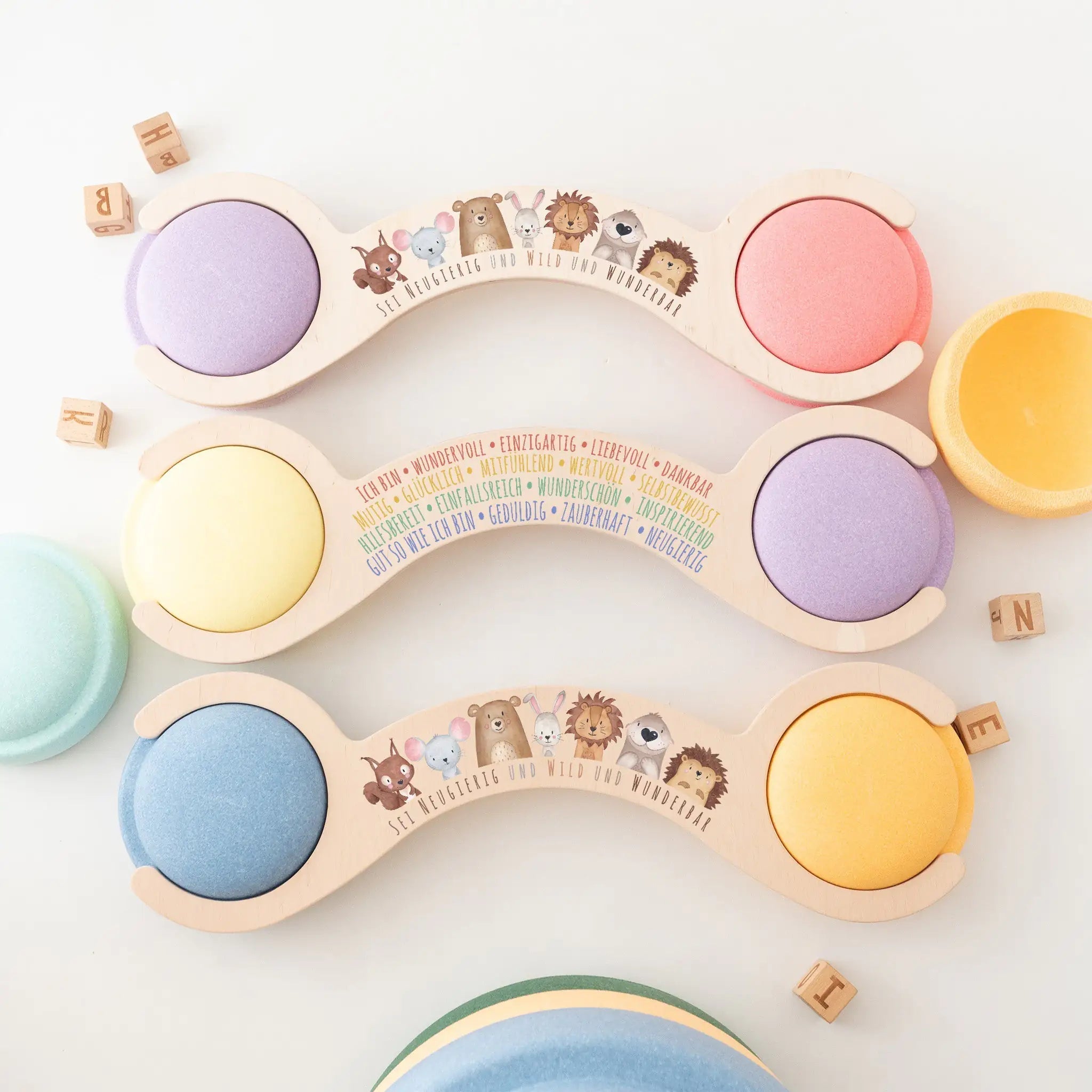 STAPELWELT Abenteuerbrücke "Regenbogen" für stapelstein® - Affirmationen - wunderwunsch