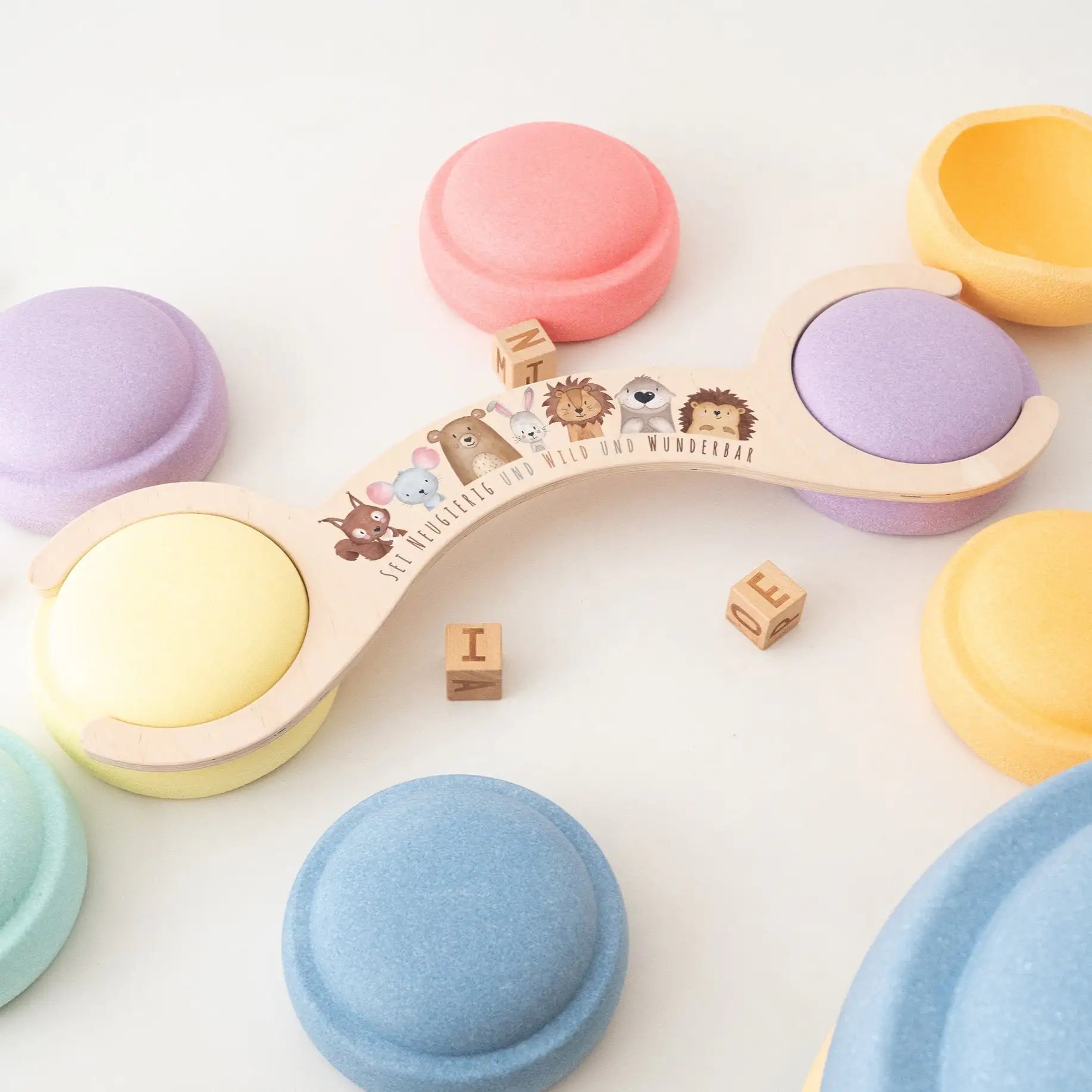 STAPELWELT Abenteuerbrücke "Regenbogen" für stapelstein® - Affirmationen - wunderwunsch