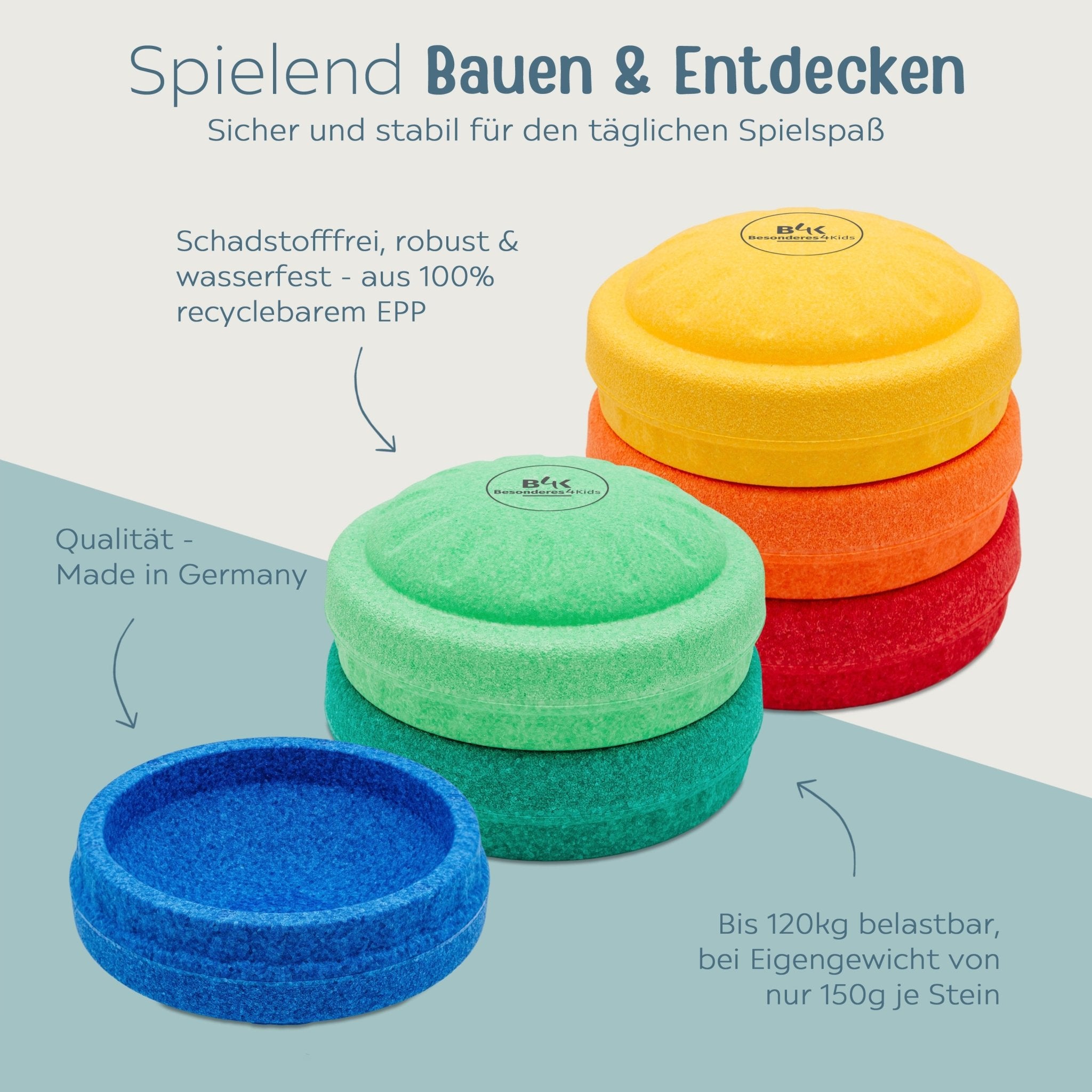 Stapelwelt-Bundle: Abenteuerbrücke + MyFunStone Spielsteine - wunderwunsch
