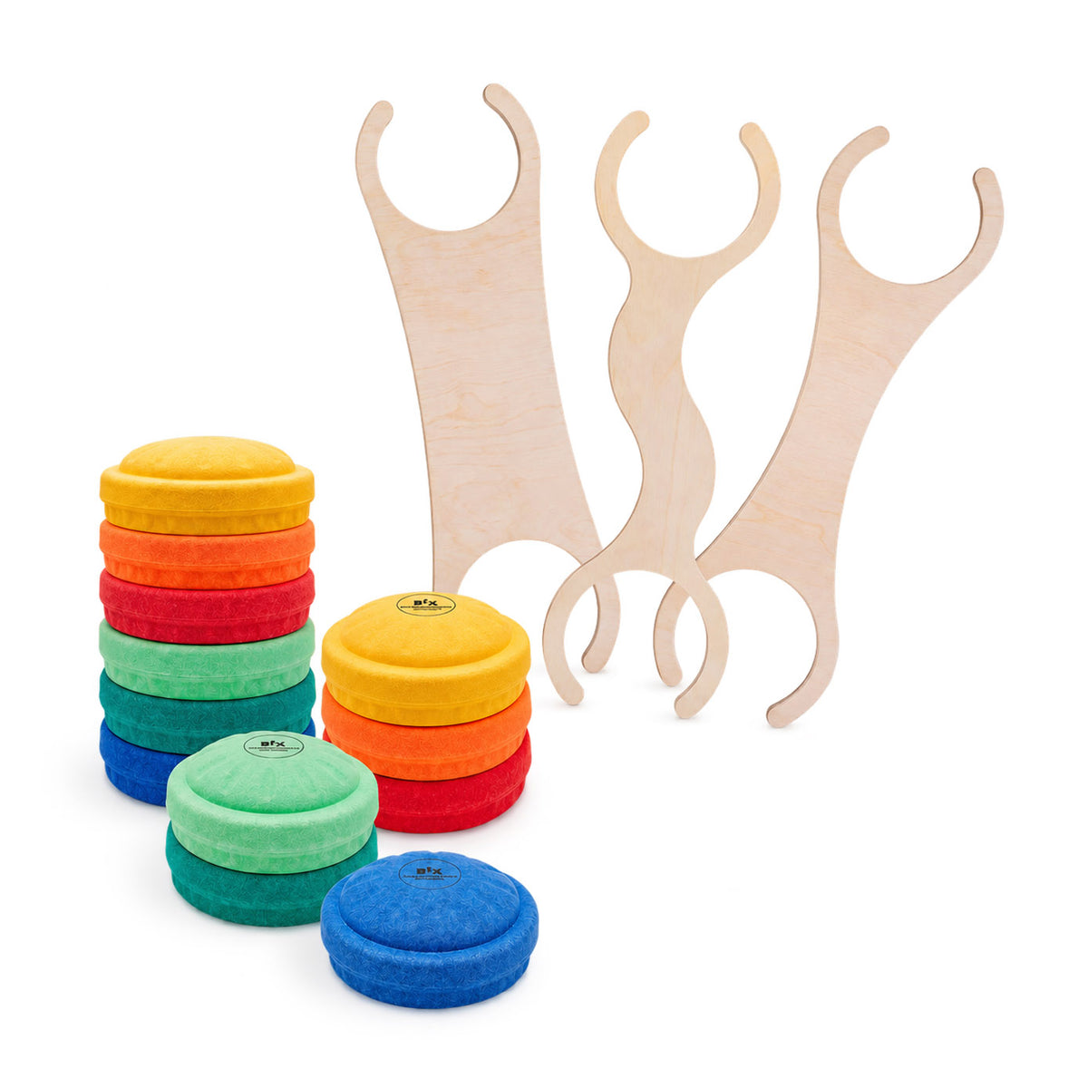 Stapelwelt-Bundle: Abenteuerbrücke + MyFunStone Spielsteine