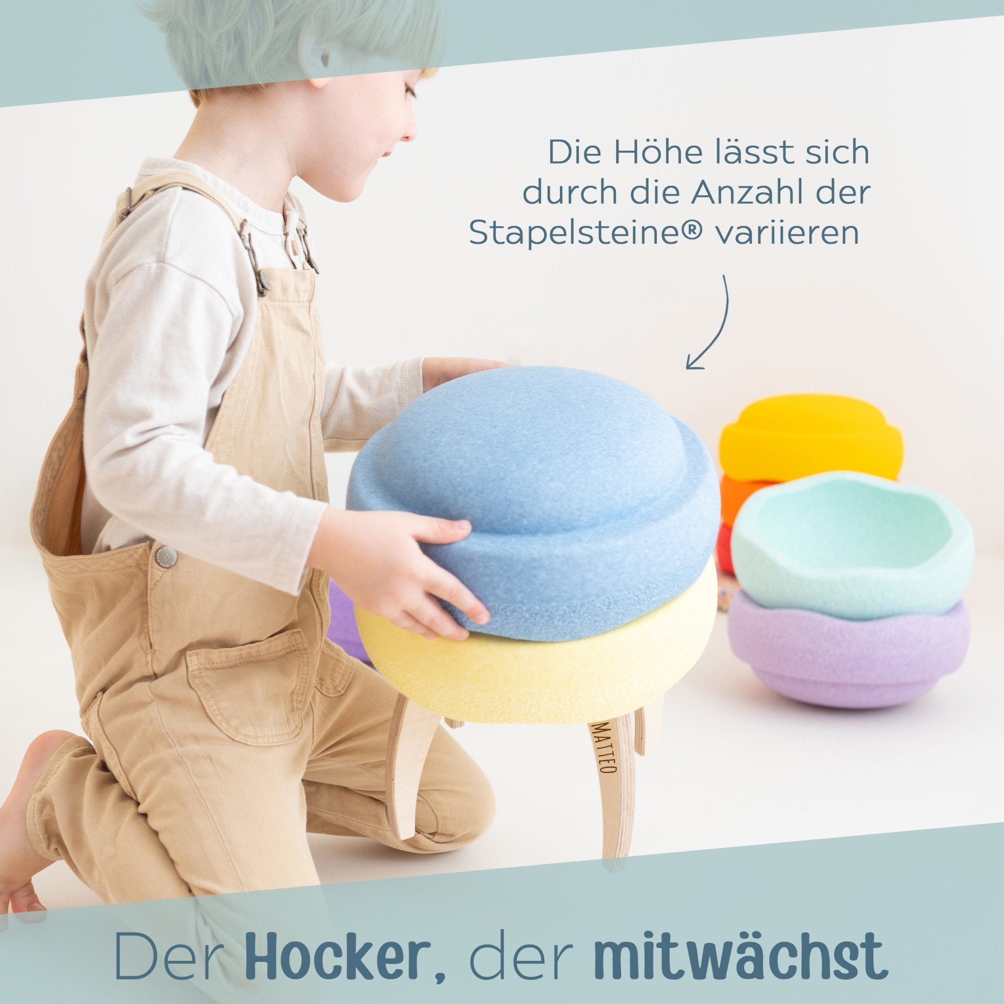 STAPELWELT Hocker für stapelstein® - wunderwunsch