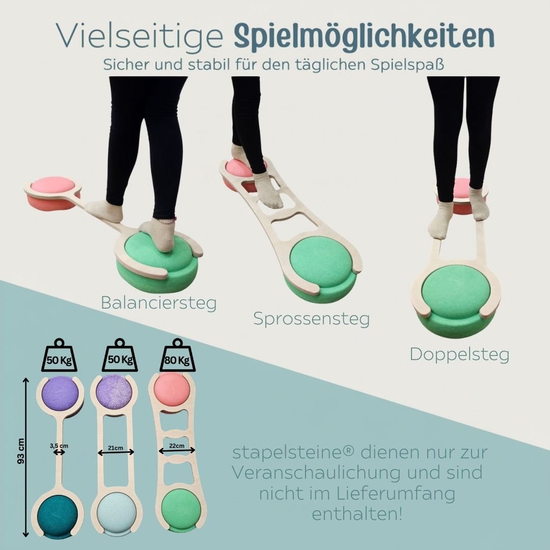 STAPELWELT Koordinations - Abenteuerbrücke für stapelstein® - wunderwunsch