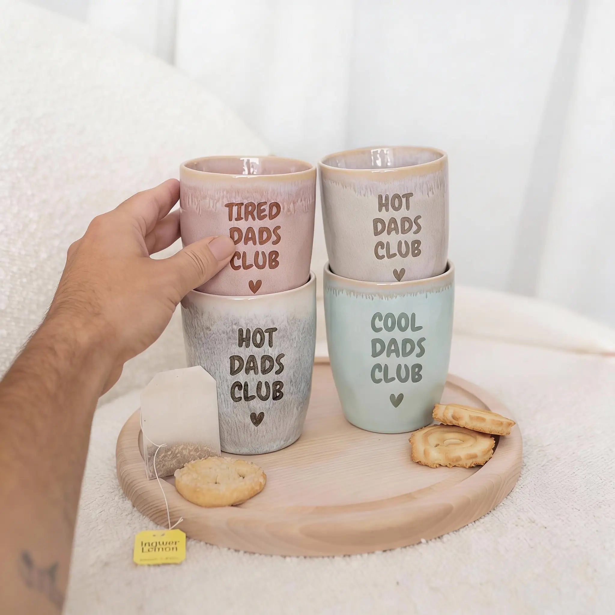 Steingut Becher - Dads Club - wunderwunsch