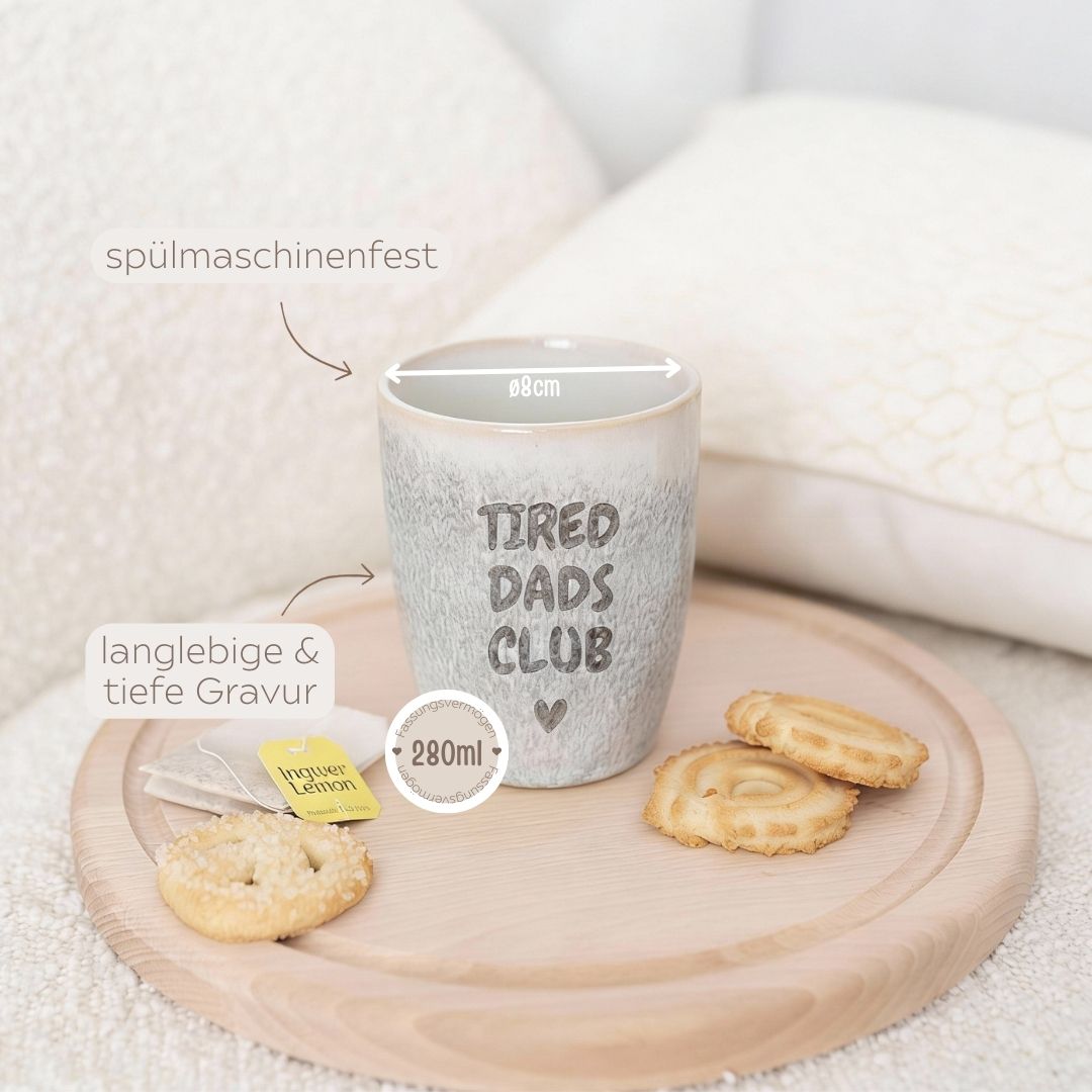 Steingut Becher - Dads Club - wunderwunsch