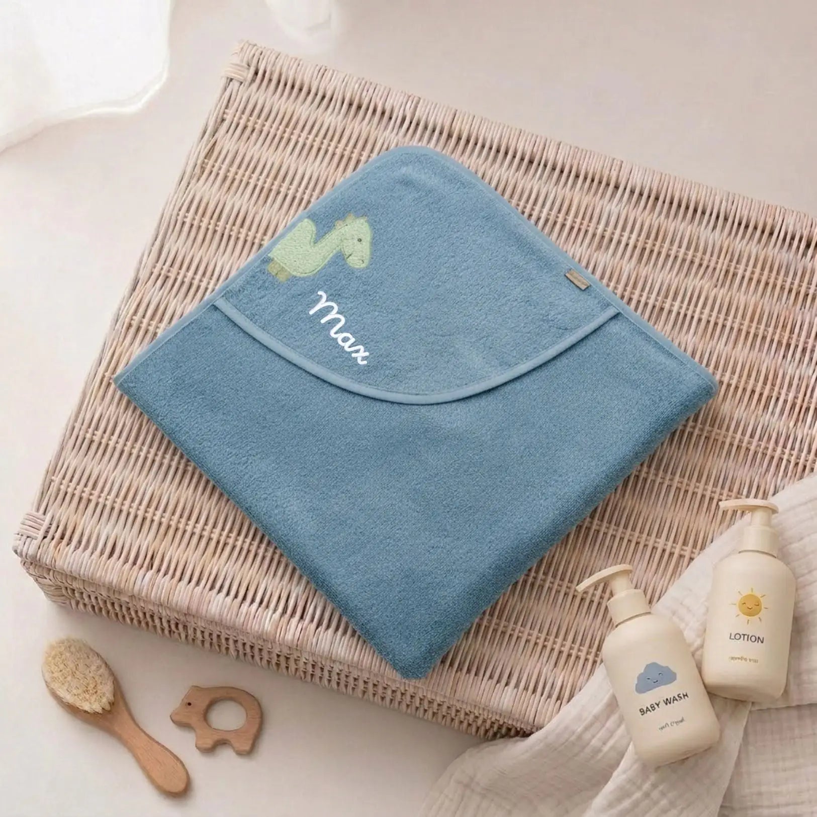 STERNTALER Tier Baby Kapuzenhandtuch Frottee personalisierbar - wunderwunsch