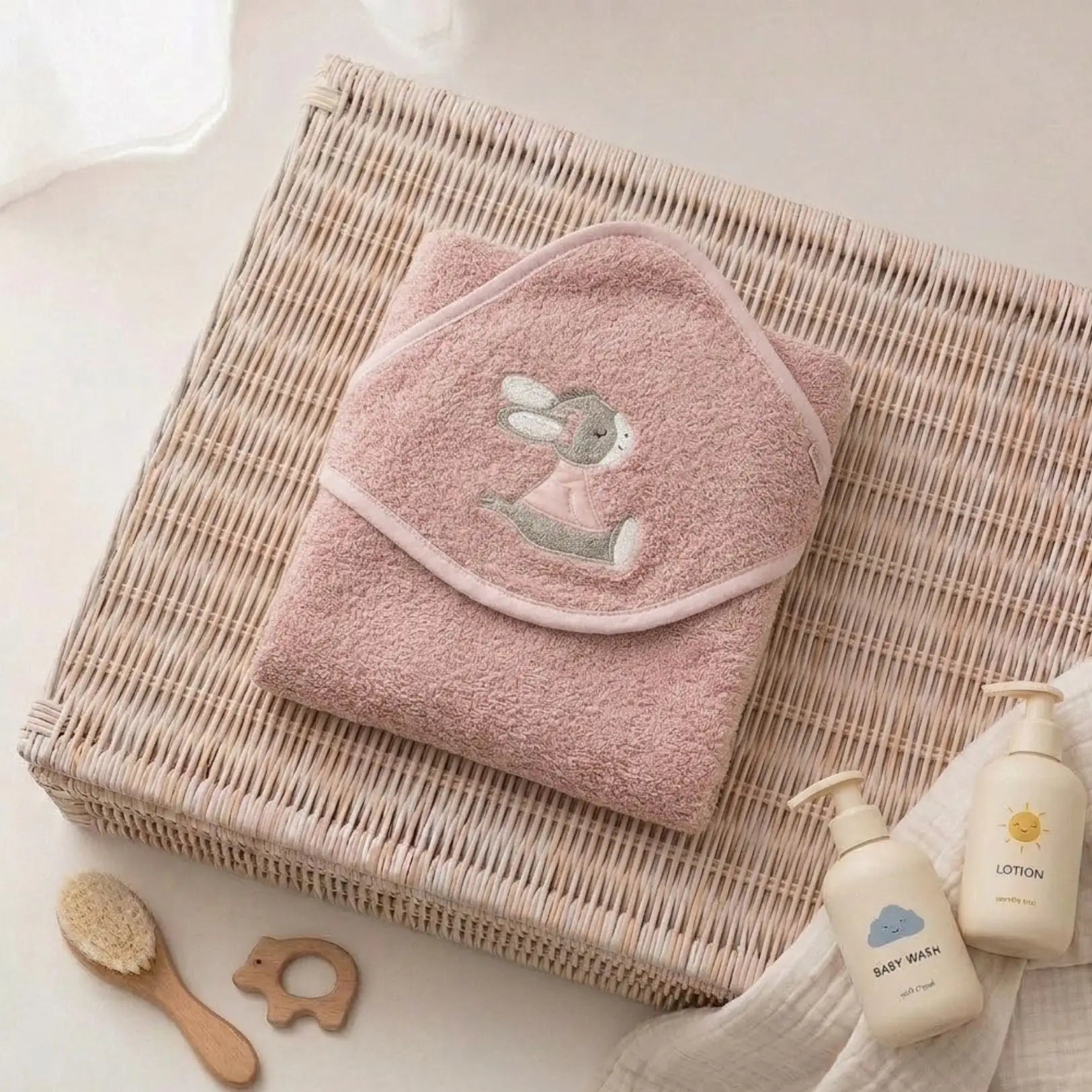 STERNTALER Tier Baby Kapuzenhandtuch Frottee personalisierbar - wunderwunsch