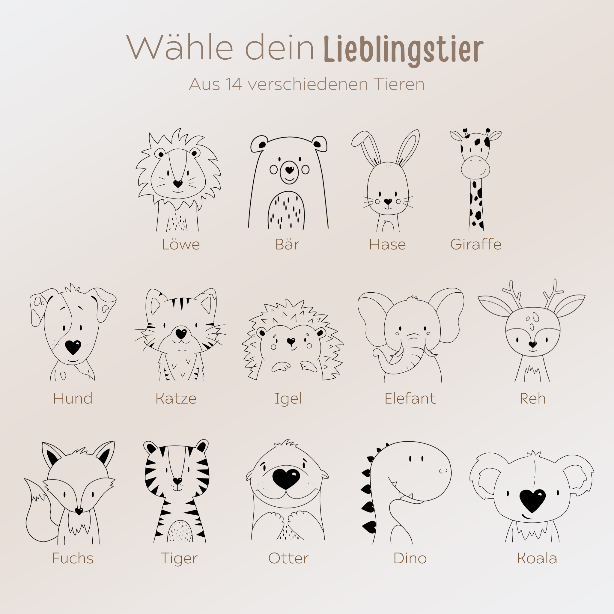 Stiftebox Wunderwunsch Tier und Name - wunderwunsch