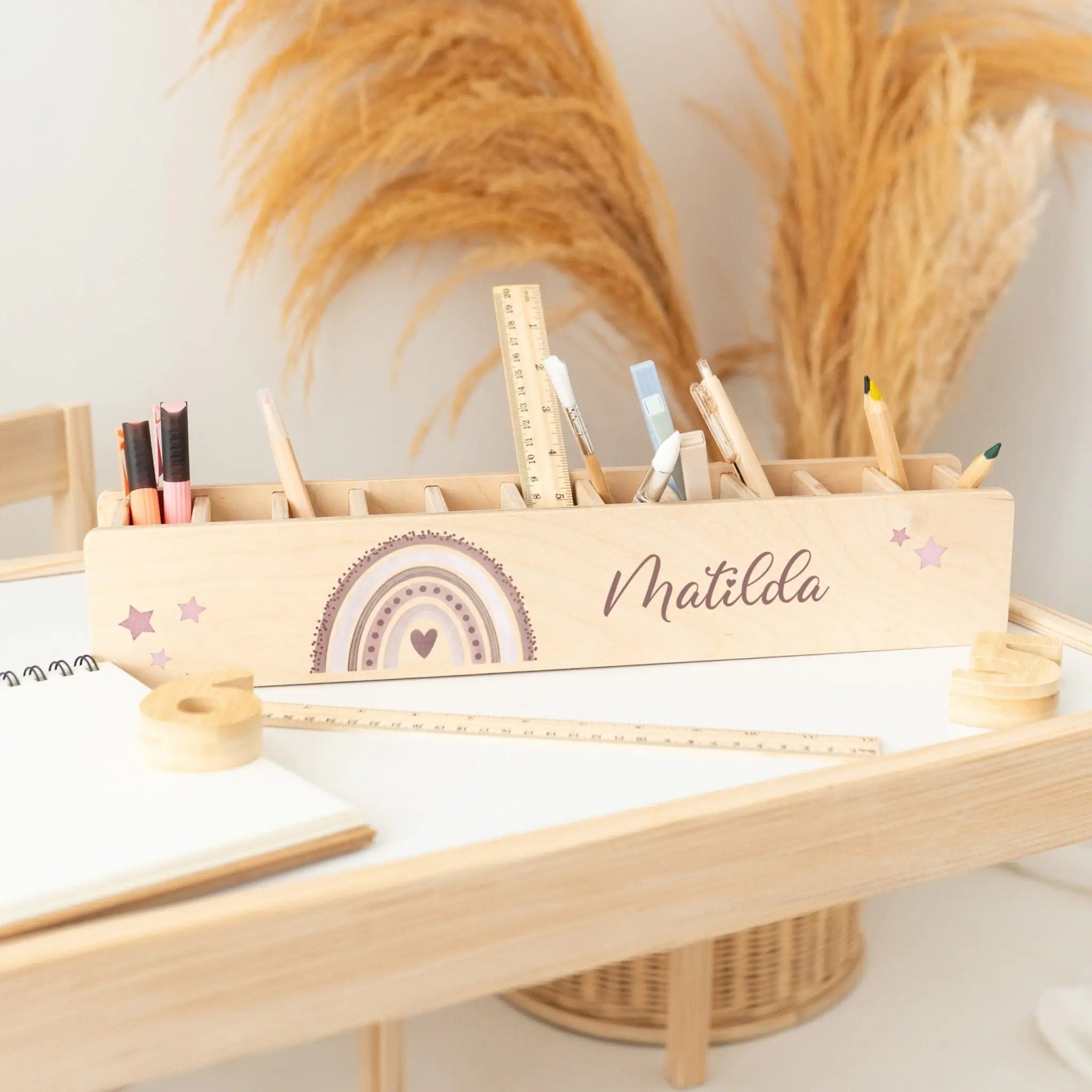 Stifteheld Regenbogen Aquarell - wunderwunsch