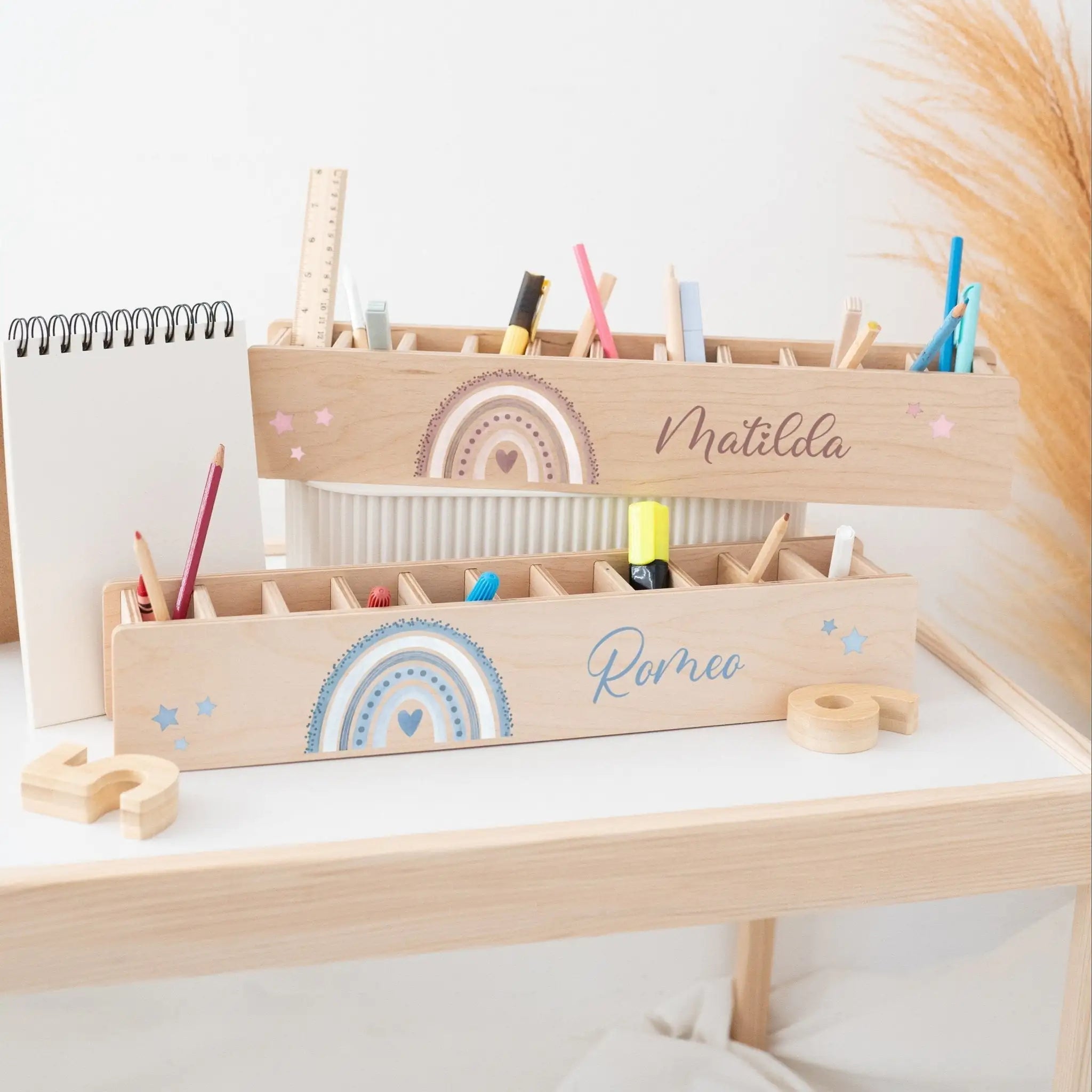 Stifteheld Regenbogen Aquarell - wunderwunsch