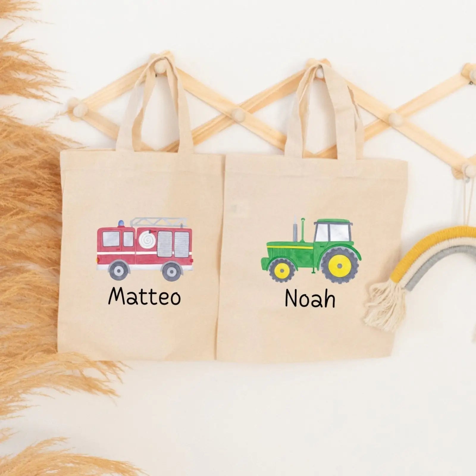 Stoffbeutel "Fahrzeuge" personalisiert - wunderwunsch