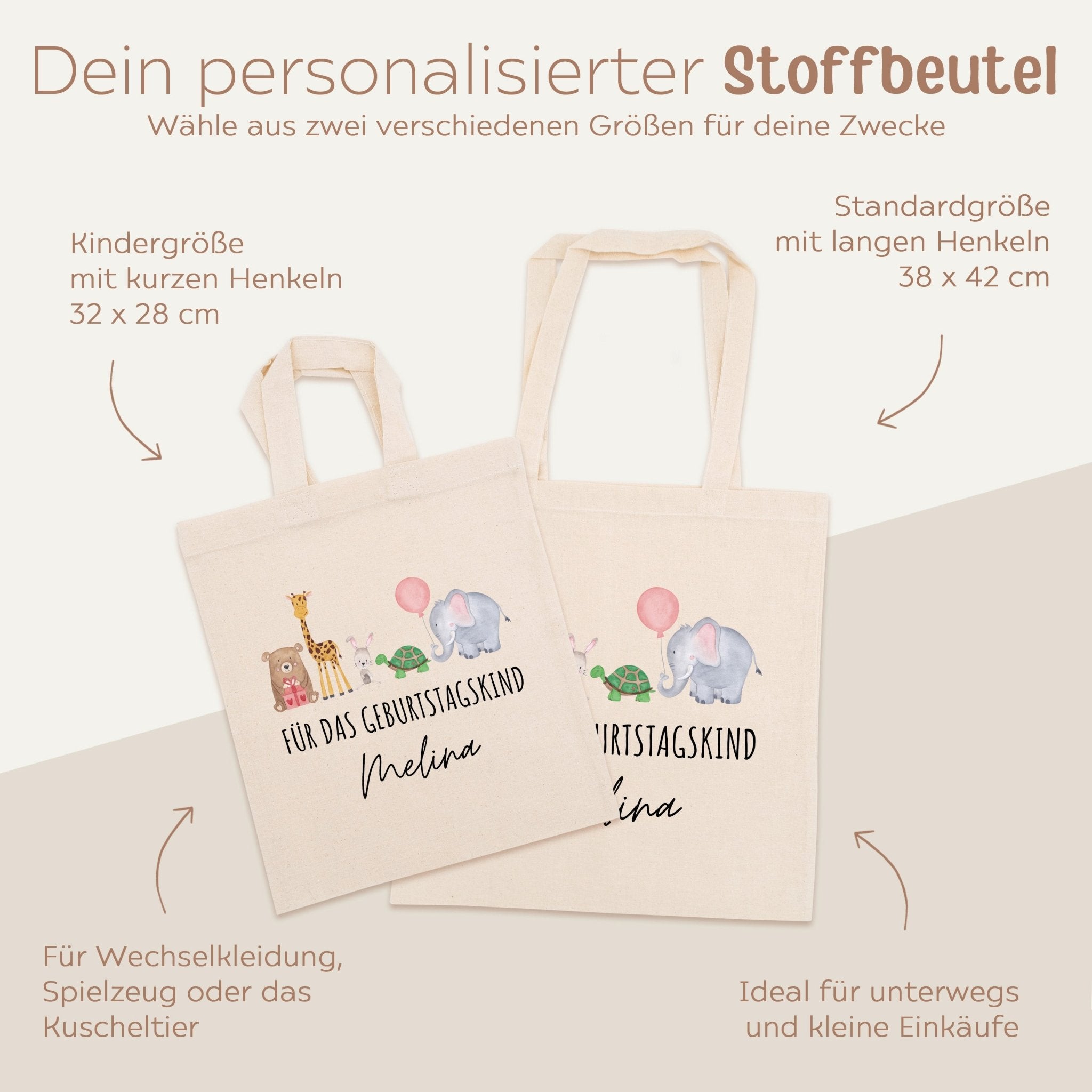 Stoffbeutel "Geburtstagskind" personalisiert - wunderwunsch