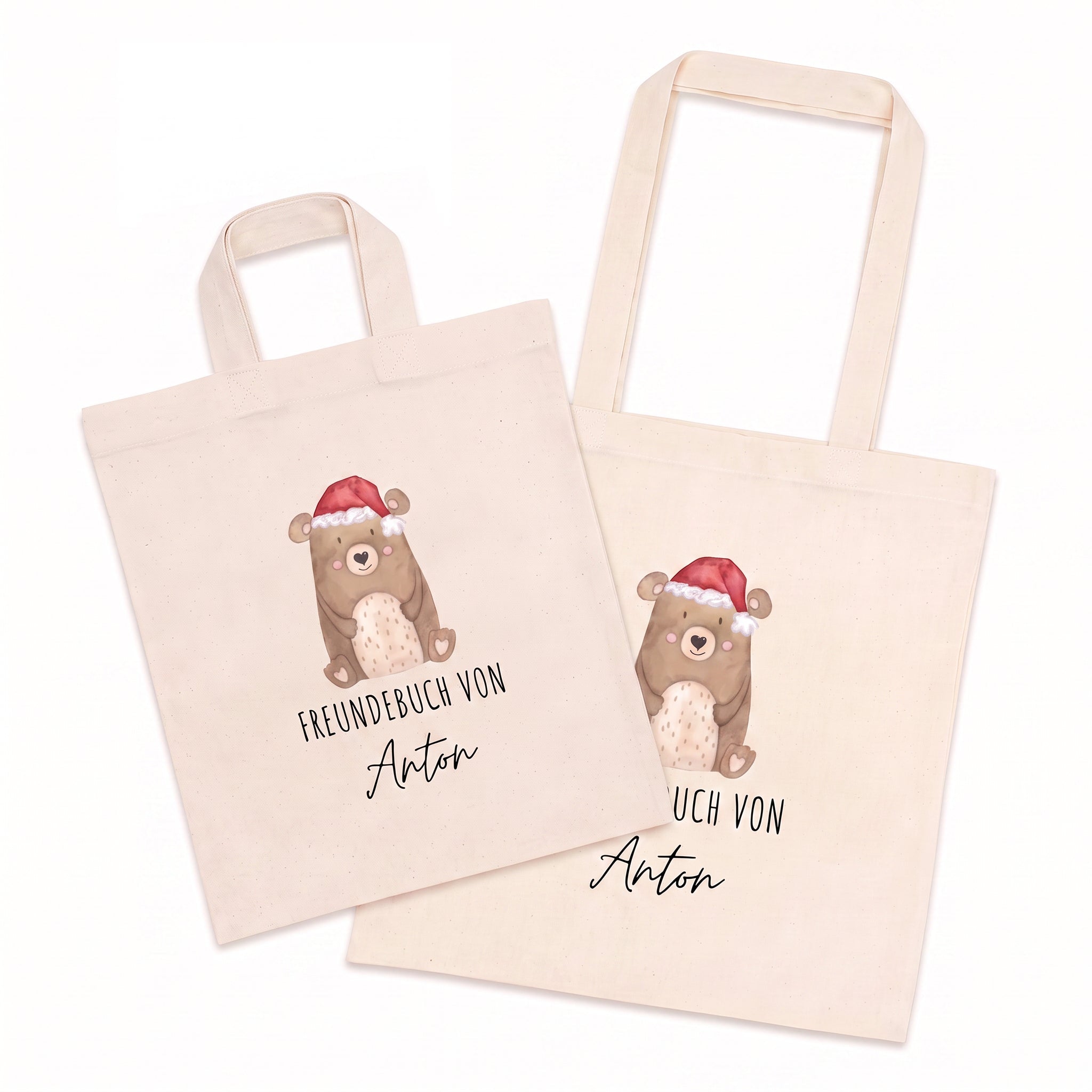 Stoffbeutel "Nikolaus/Weihnachtsmann" personalisiert - wunderwunsch