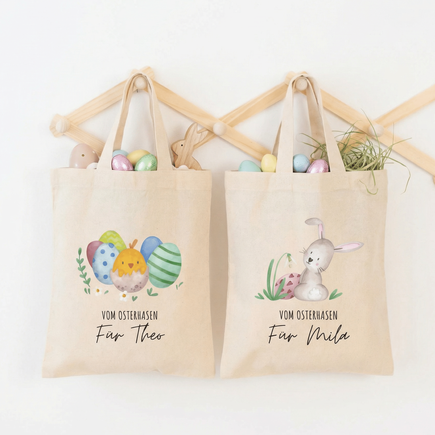 Stoffbeutel "Ostern" personalisiert - wunderwunsch