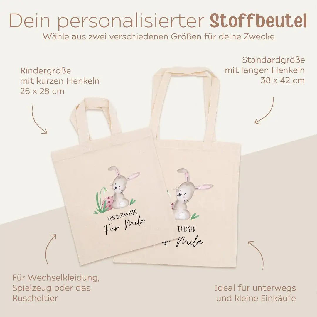 Stoffbeutel "Ostern" personalisiert - wunderwunsch