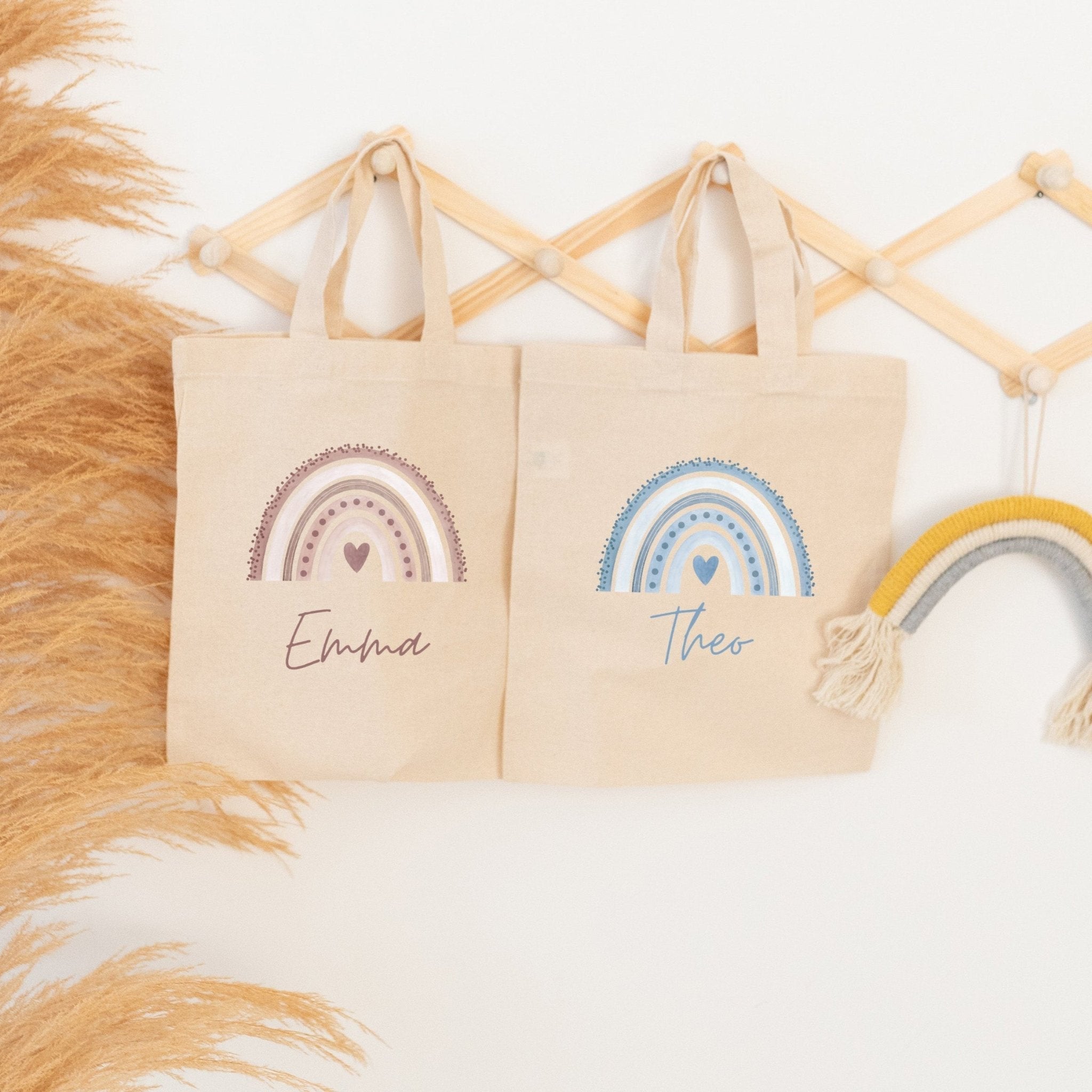 Stoffbeutel "Regenbogen" personalisiert - wunderwunsch