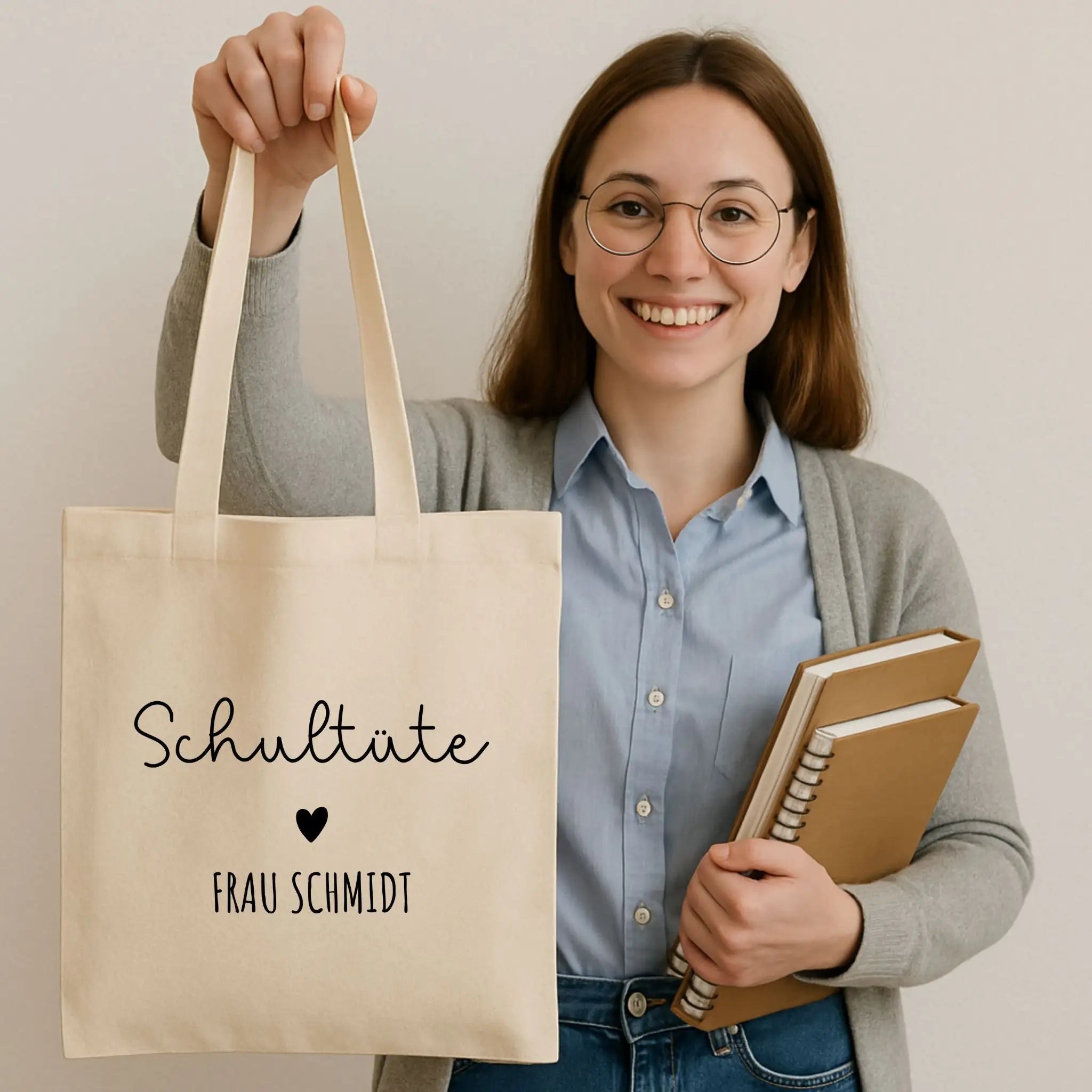 Stoffbeutel - Schultüte für Lehrer - wunderwunsch