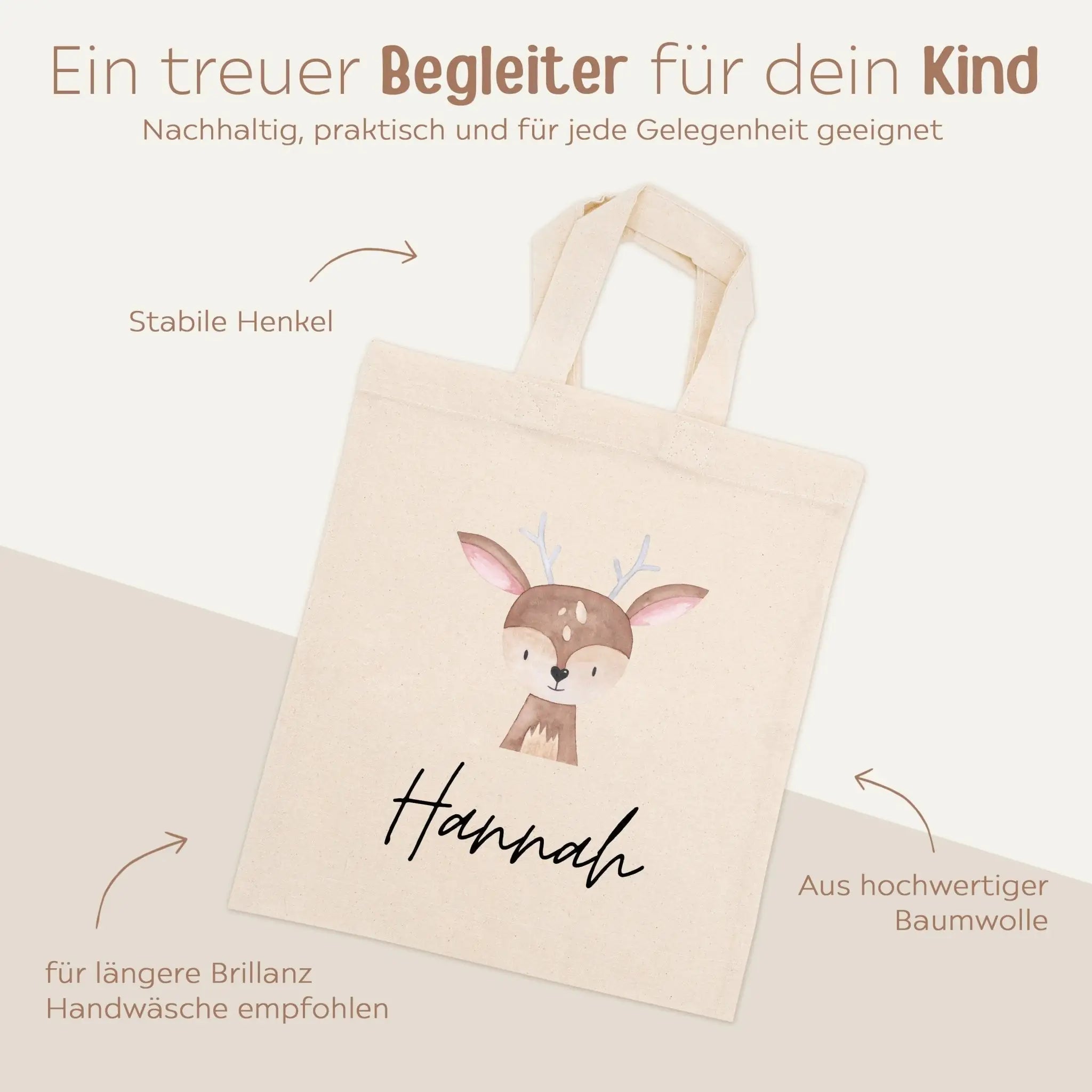 Stoffbeutel "Tier" personalisiert - wunderwunsch