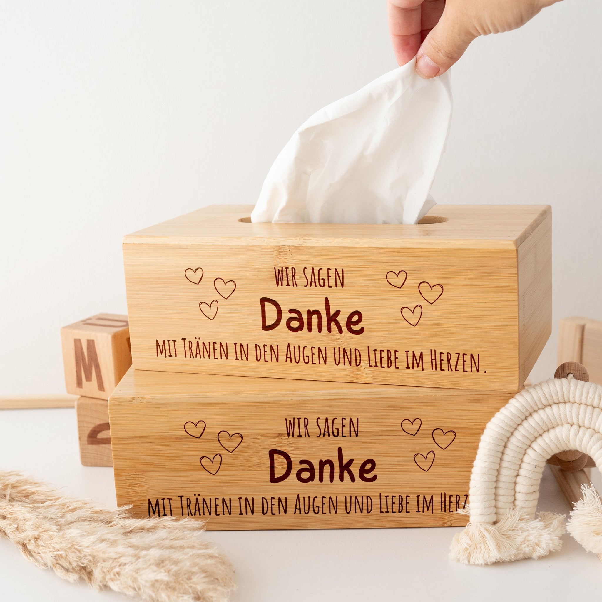 Taschentücherbox "Wir sagen Danke" - wunderwunsch