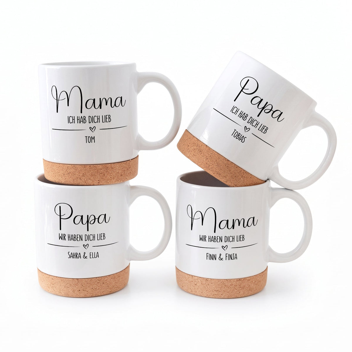 Tasse mit Korkboden - Lieb haben - wunderwunsch