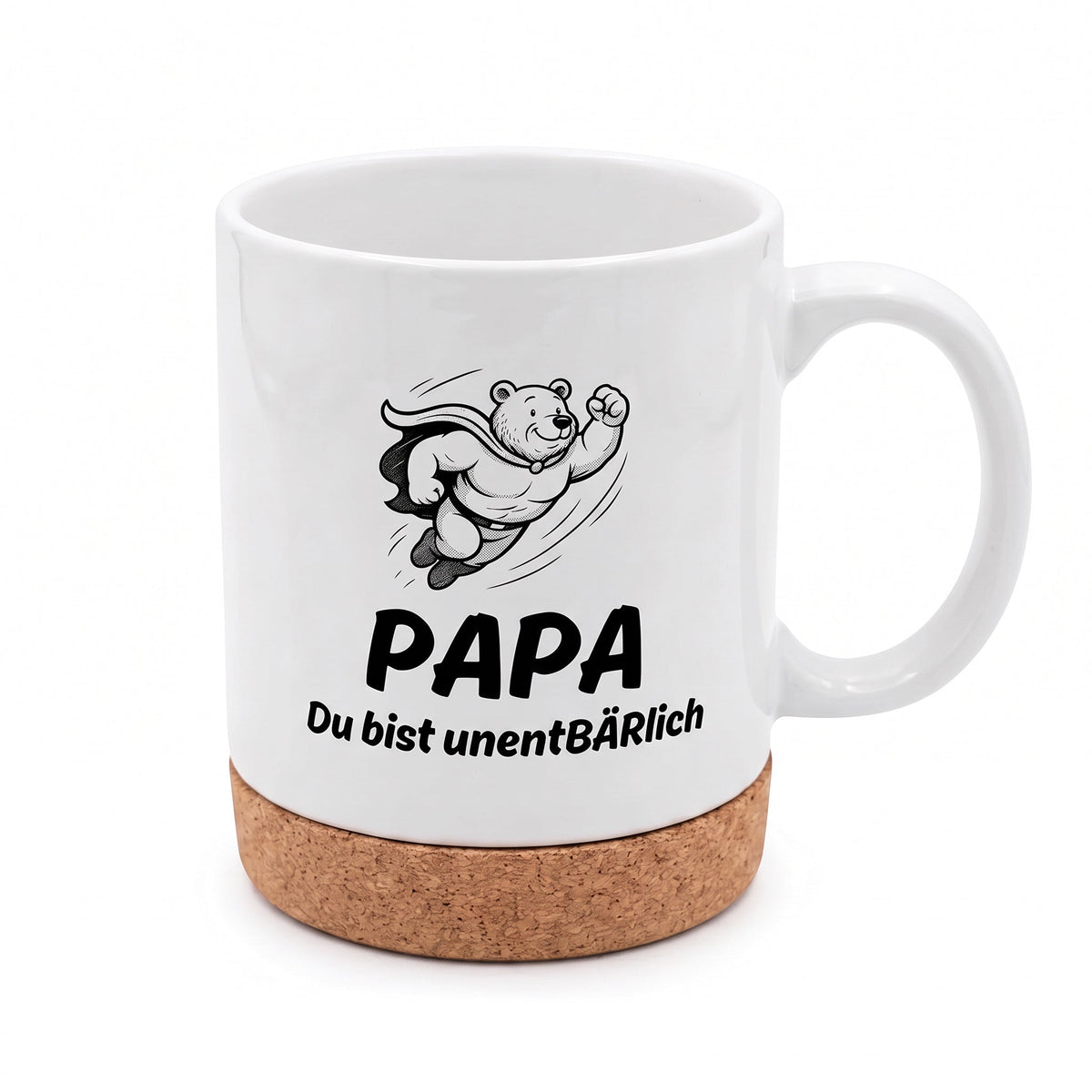 Tasse mit Korkboden - Papa du bist unentbärlich - wunderwunsch