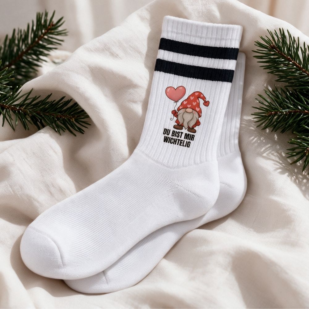 Tennissocken - Du bist mir wichtelig - wunderwunsch