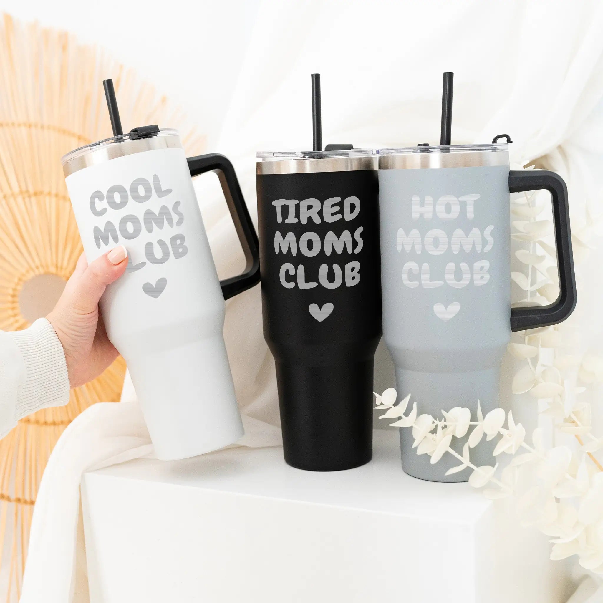 Thermobecher mit Henkel - Moms Club - wunderwunsch