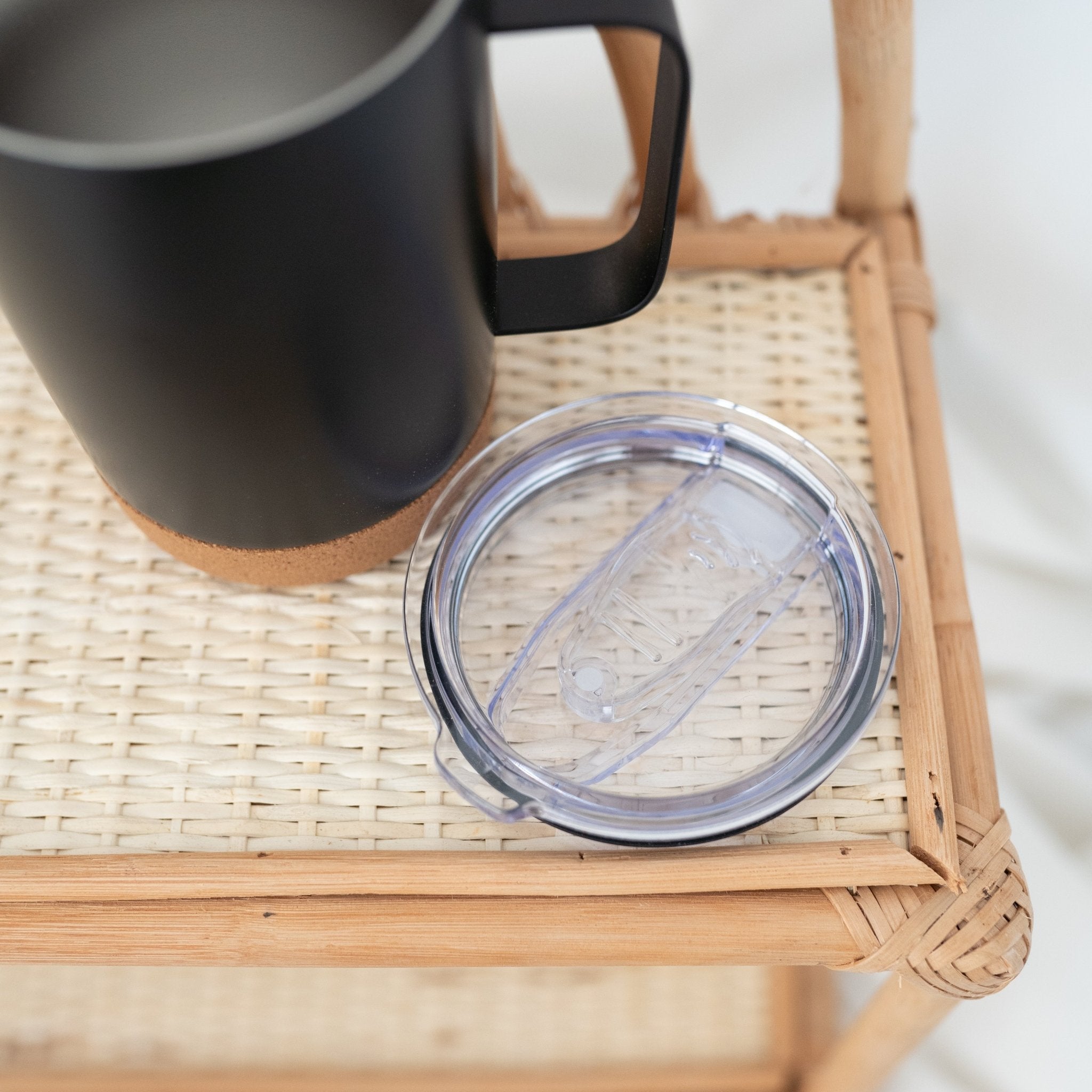 Thermobecher mit Kork - Wunschname - wunderwunsch