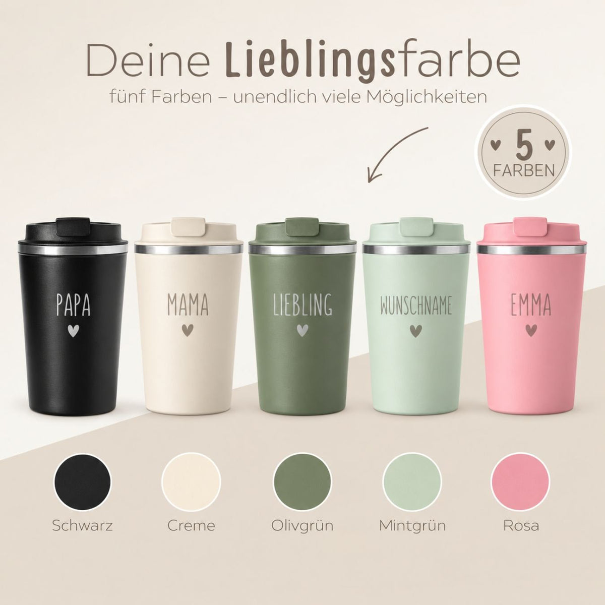 Thermobecher personalisiert mit Gravur