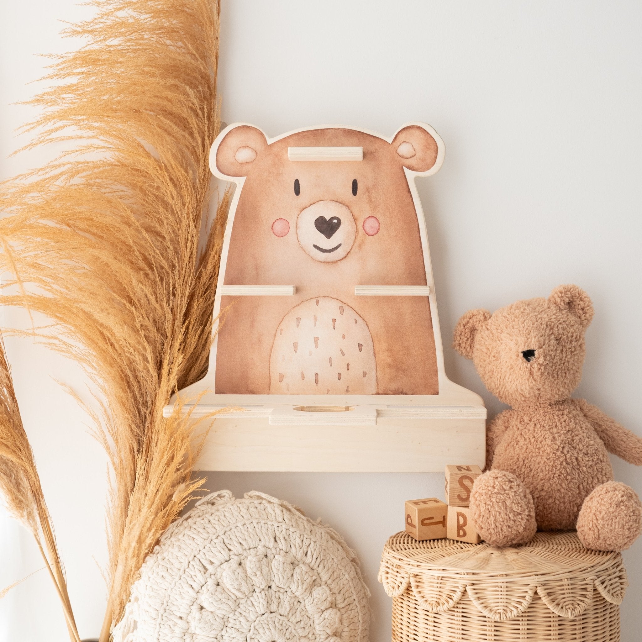 Toniebox Regal Holz - Bär Aquarell - wunderwunsch