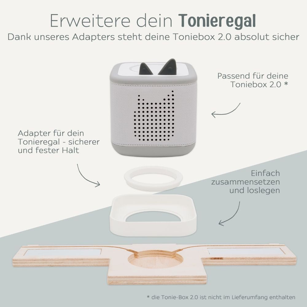 Toniebox Regal Holz - Dinos - wunderwunsch