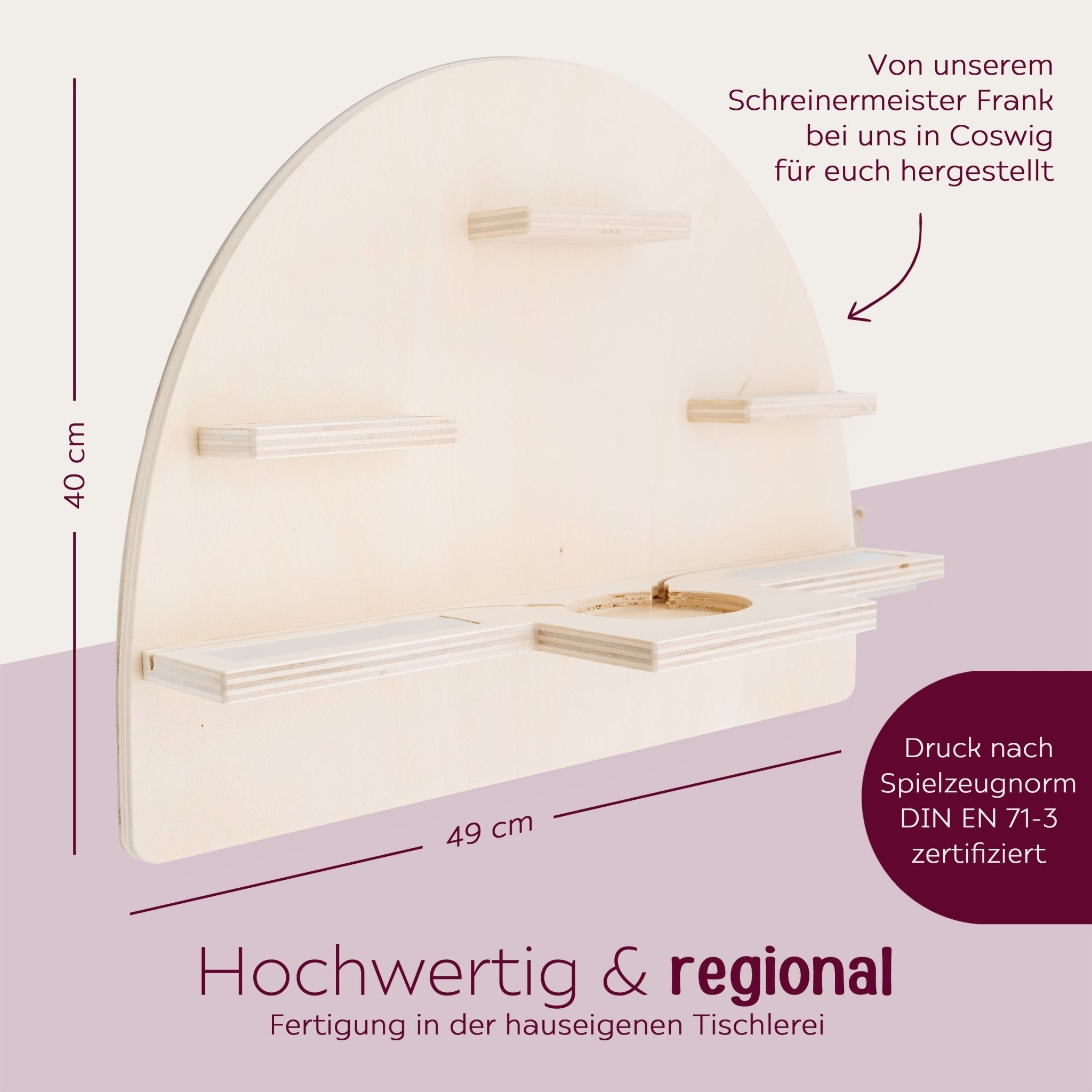 Toniebox Regal Holz - Hase Regenbogen - wunderwunsch