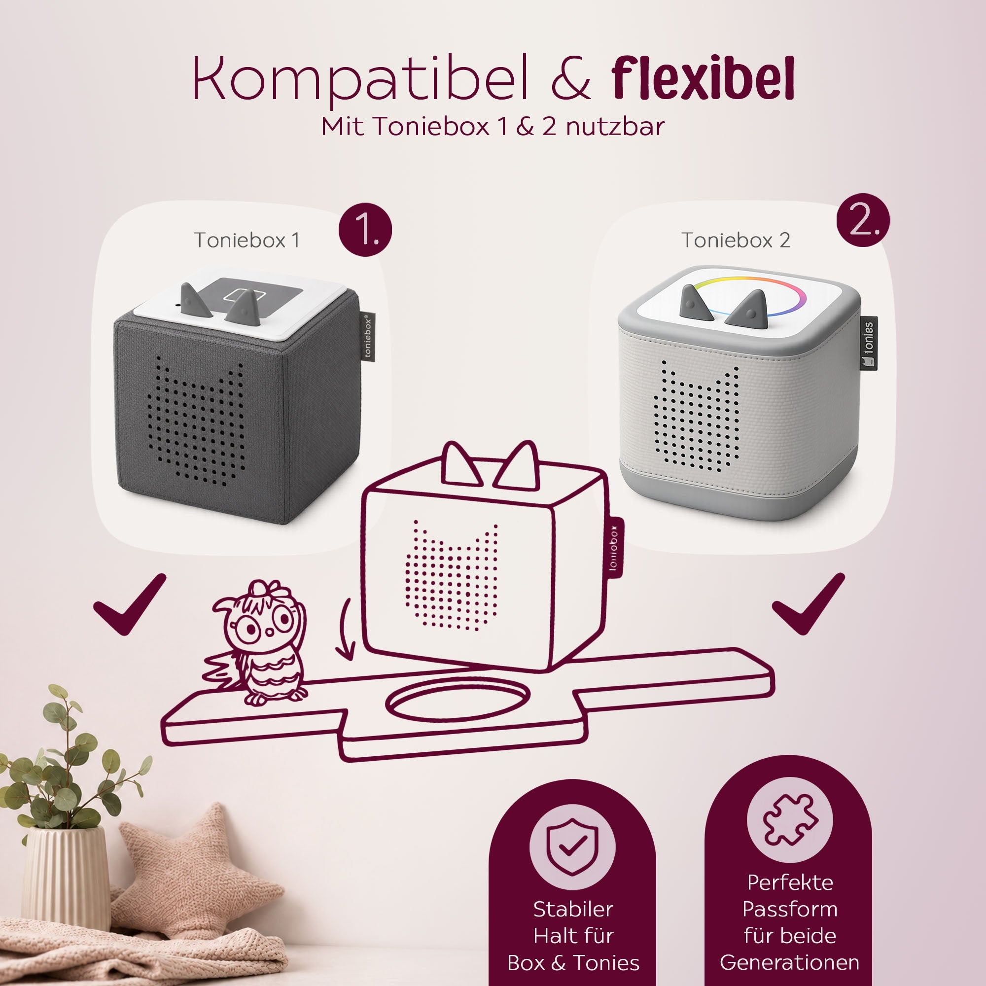 Toniebox Regal Holz