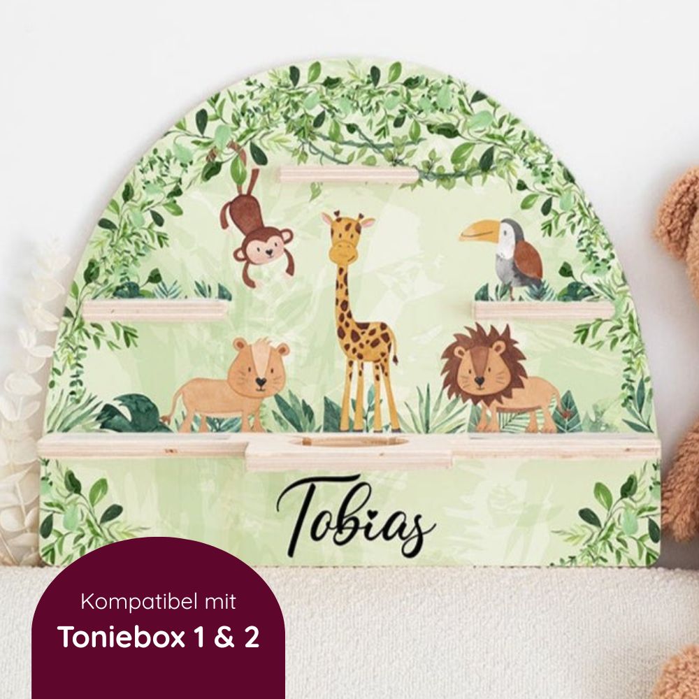 Toniebox Regal Holz - Safari - wunderwunsch