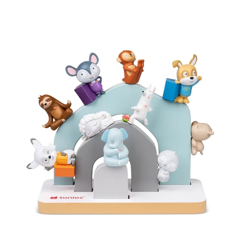 TONIES® Mini Standregal personalisierbar - Regenbogen, Berg, Haus - wunderwunsch