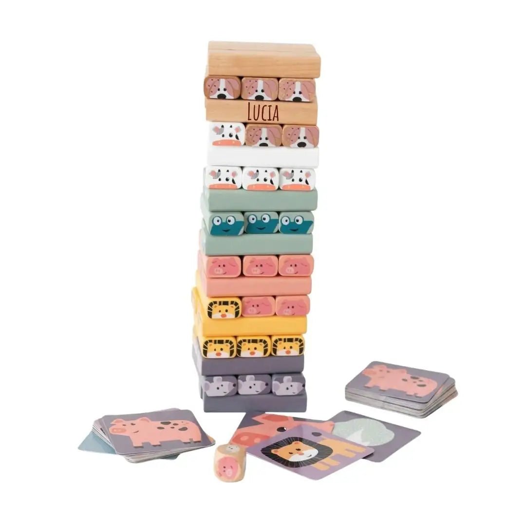 TOP BRIGHT Wackelturm personalisierbar - wunderwunsch