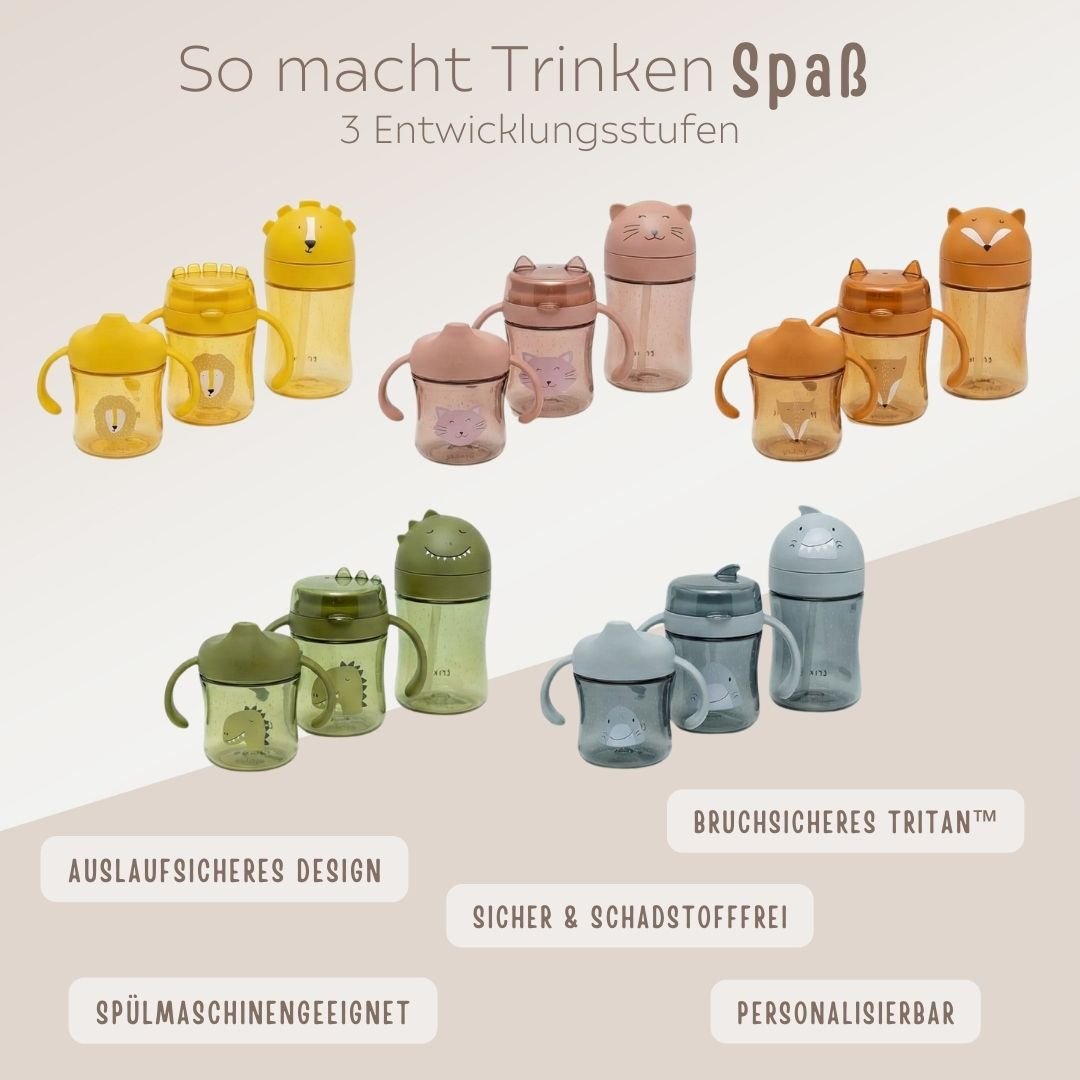 TRIXIE Baby Trinkbecher Tritan personalisierbar - wunderwunsch