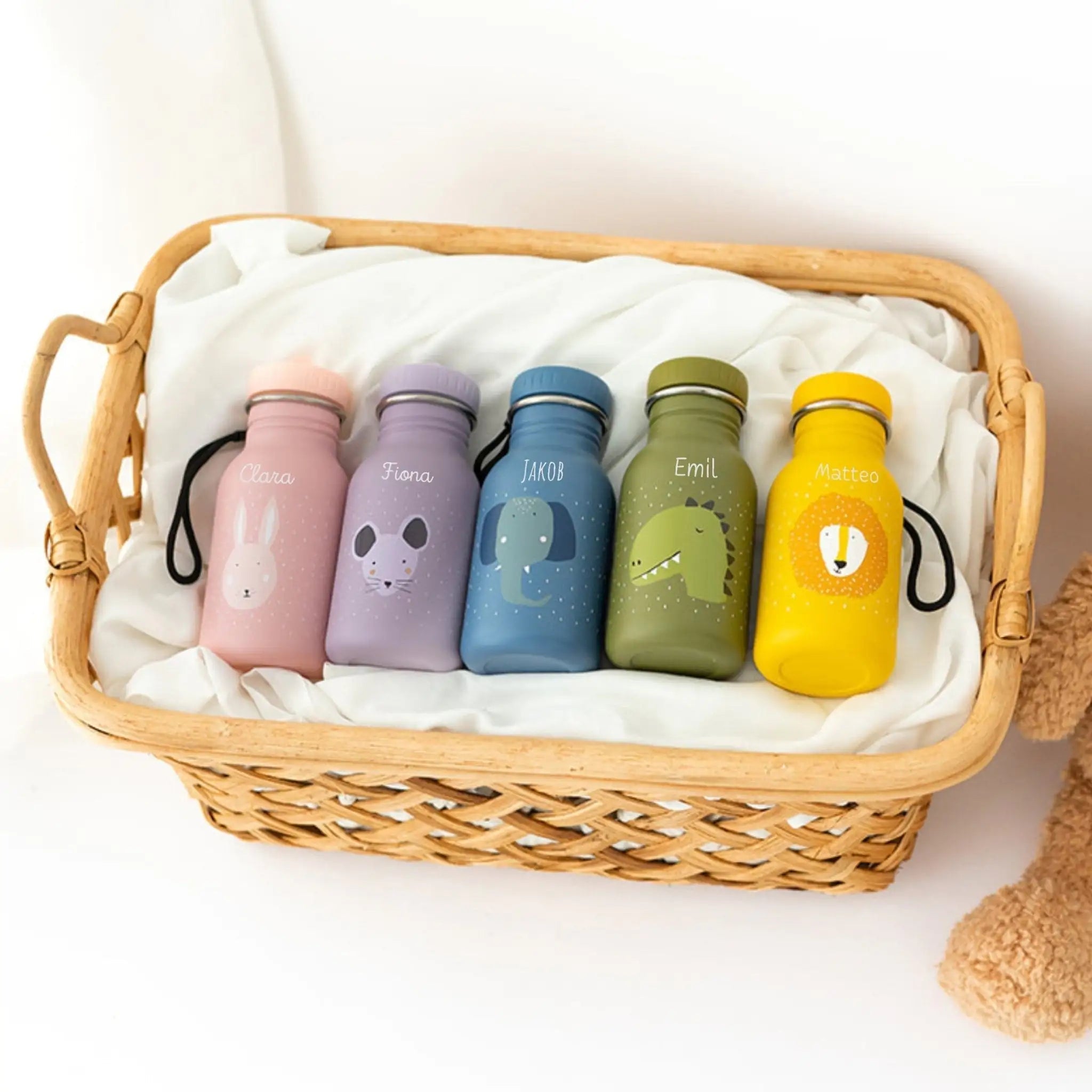 TRIXIE Kinder Trinkflasche personalisiert - Tiere - wunderwunsch