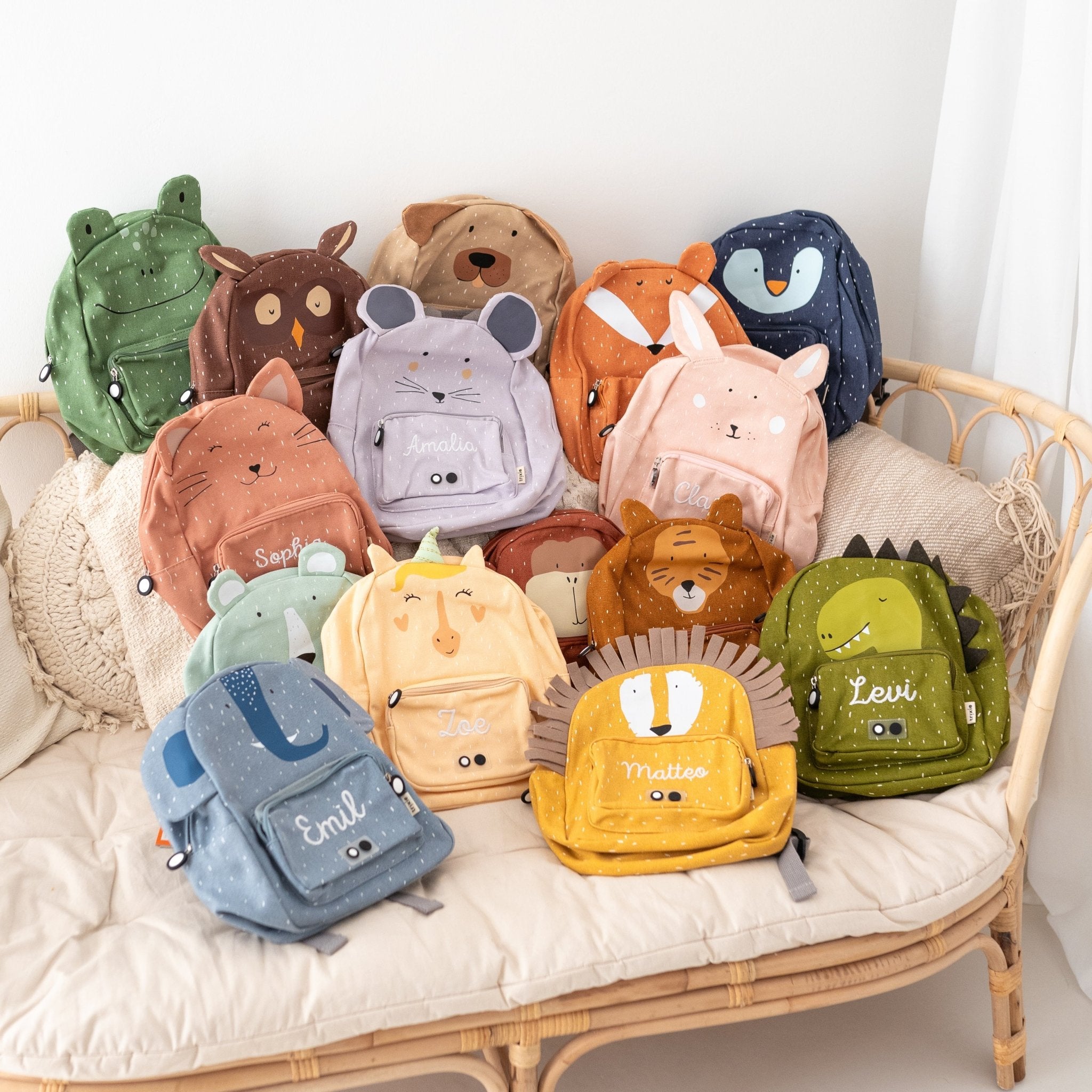 TRIXIE Kleiner Kindergartenrucksack personalisiert - Tiere - wunderwunsch