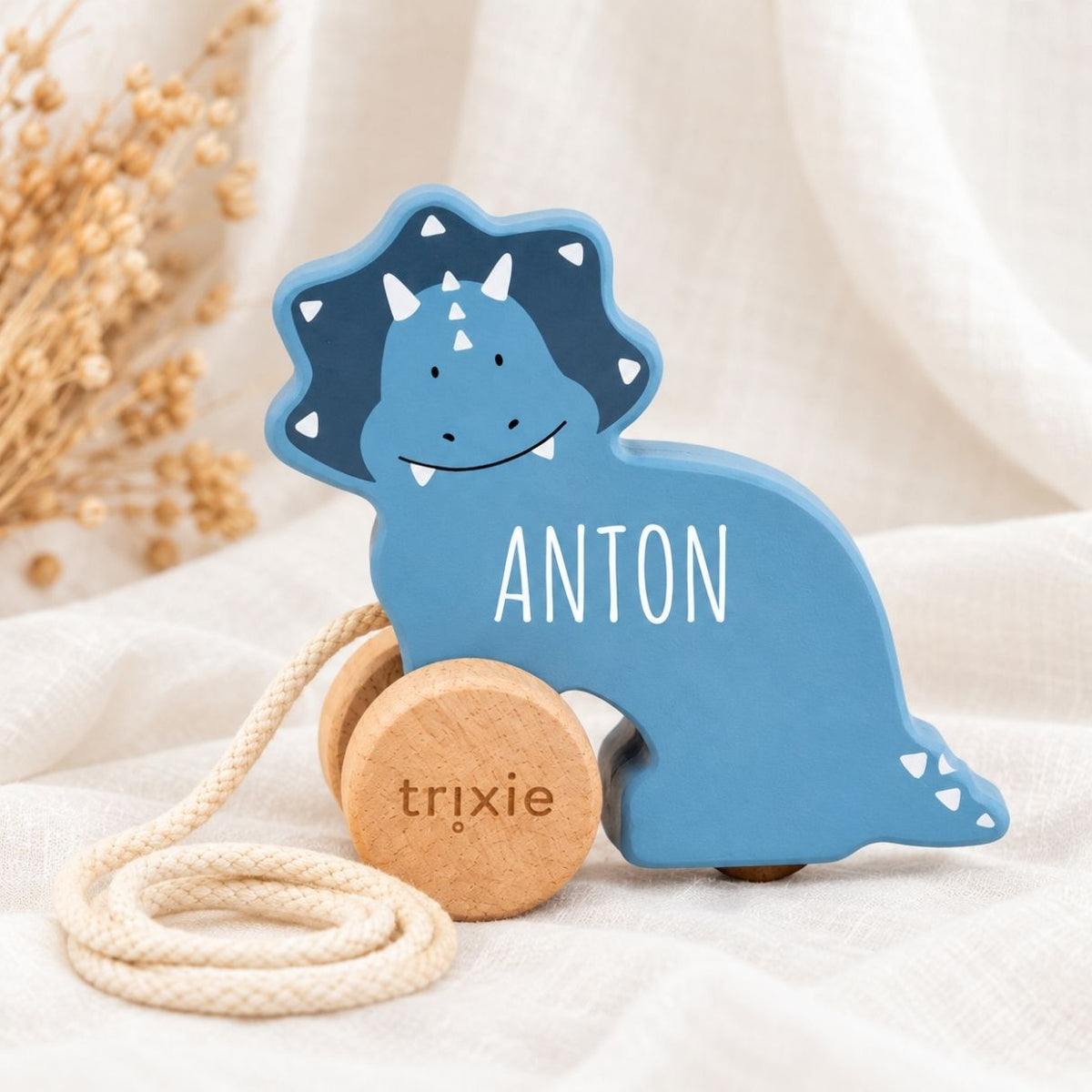 TRIXIE Kleines Nachziehtier Holz personalisiert - wunderwunsch