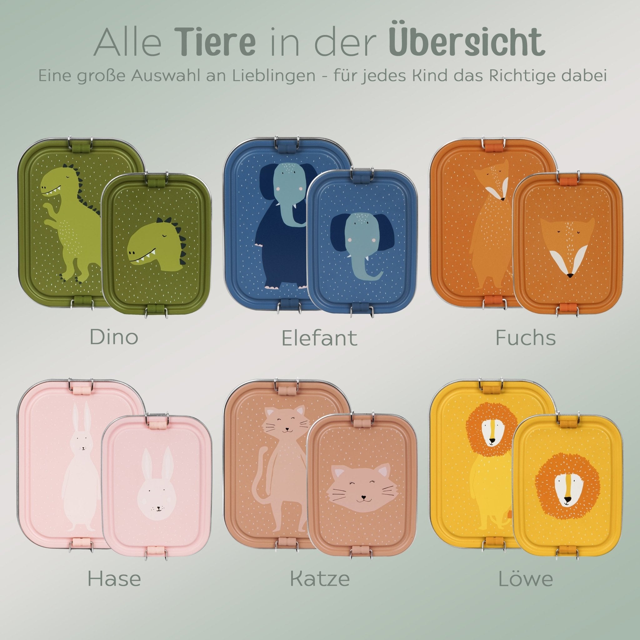TRIXIE Lunchbox Edelstahl Tier personalisiert - wunderwunsch
