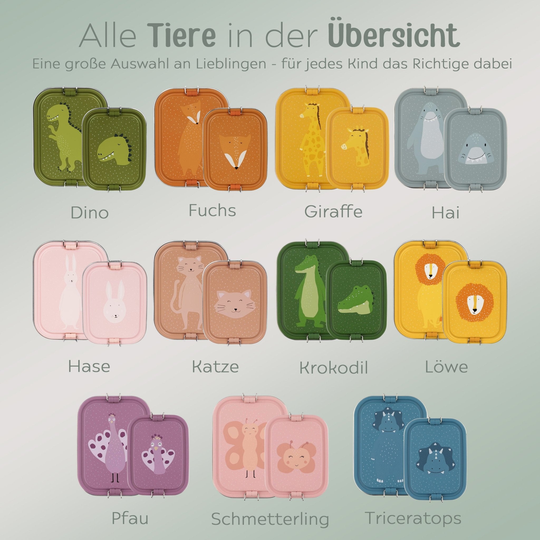 TRIXIE Lunchbox Edelstahl Tier personalisiert - wunderwunsch