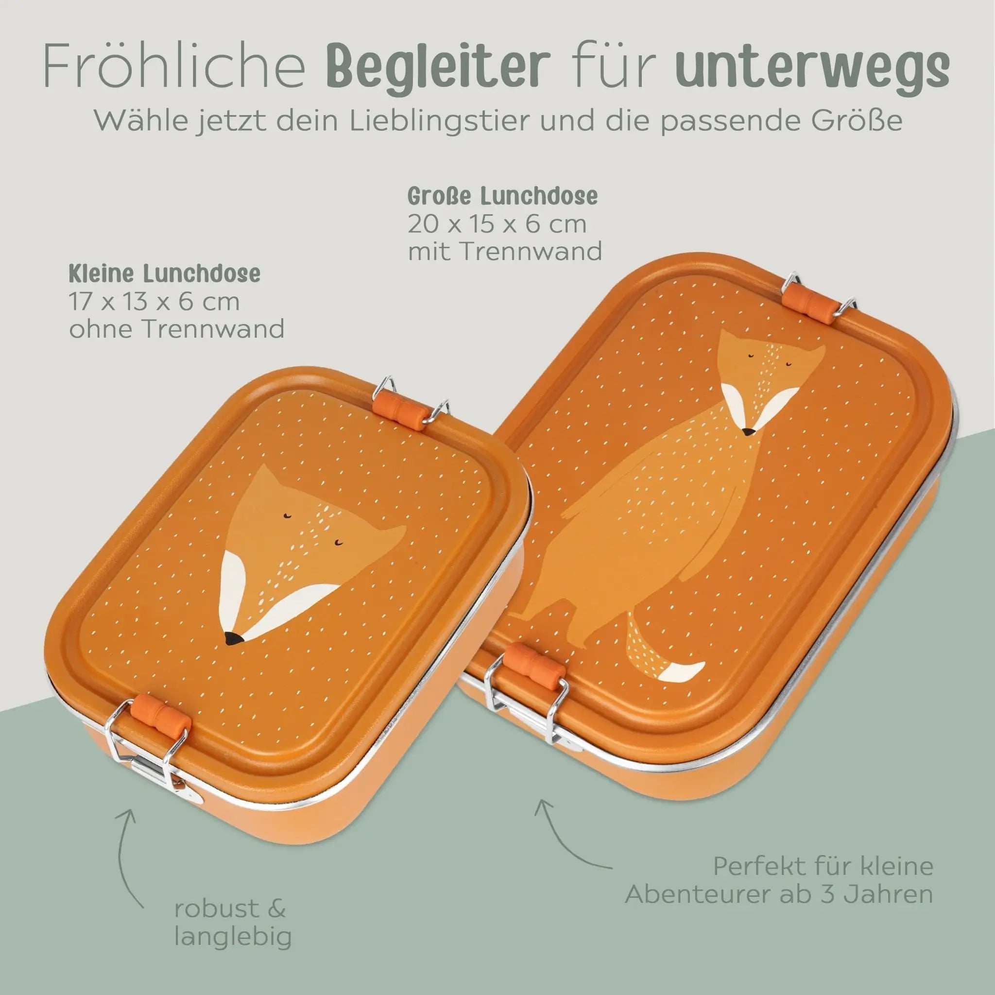 TRIXIE Lunchbox Edelstahl Tier personalisiert - wunderwunsch