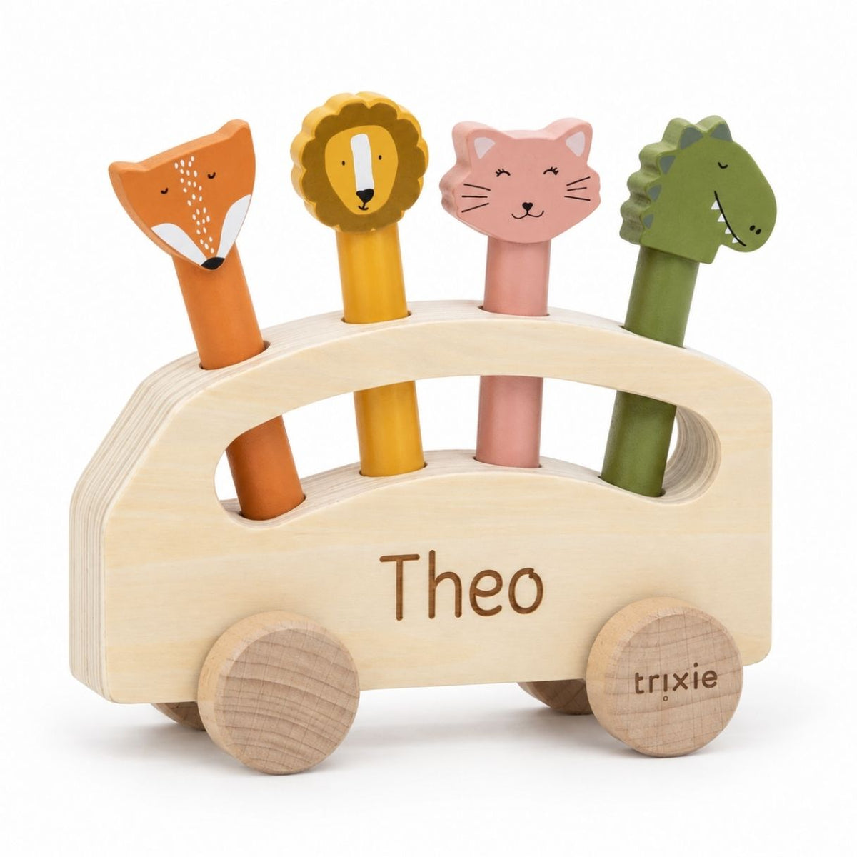 TRIXIE Pop-up Tierbus aus Holz personalisiert - wunderwunsch
