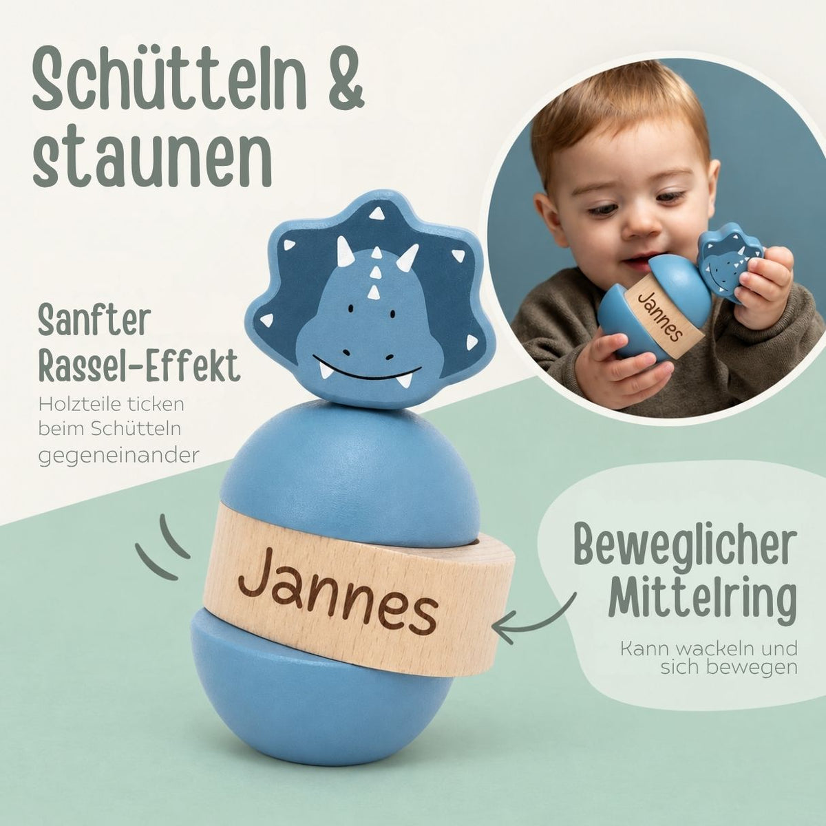 TRIXIE Rassel-Stapeltier personalisiert - wunderwunsch