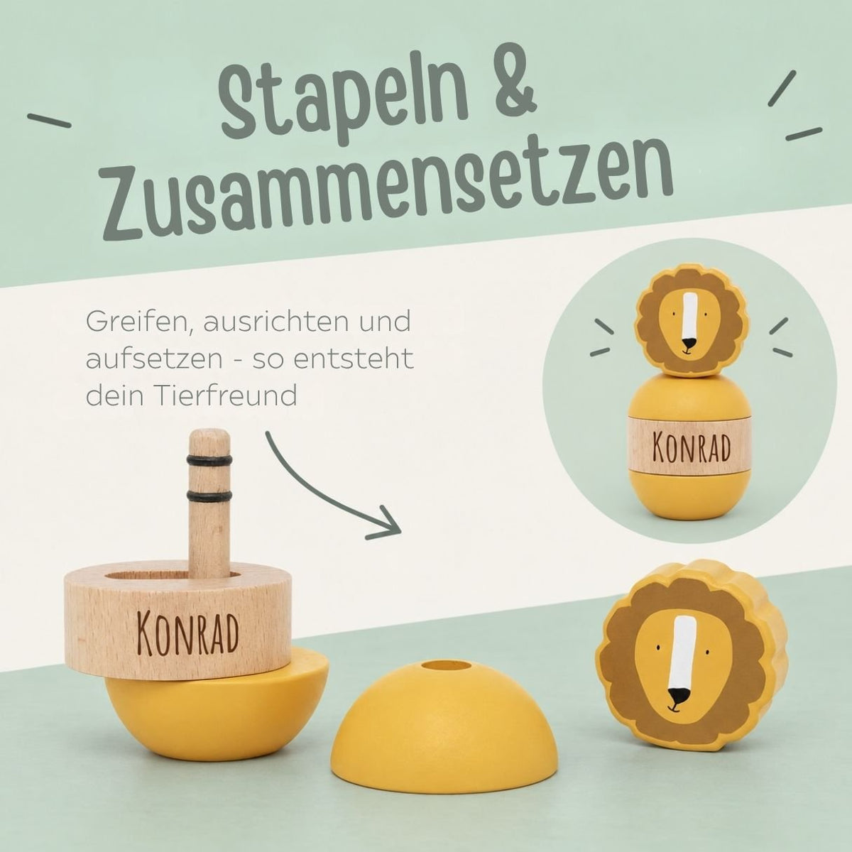 TRIXIE Rassel-Stapeltier personalisiert - wunderwunsch