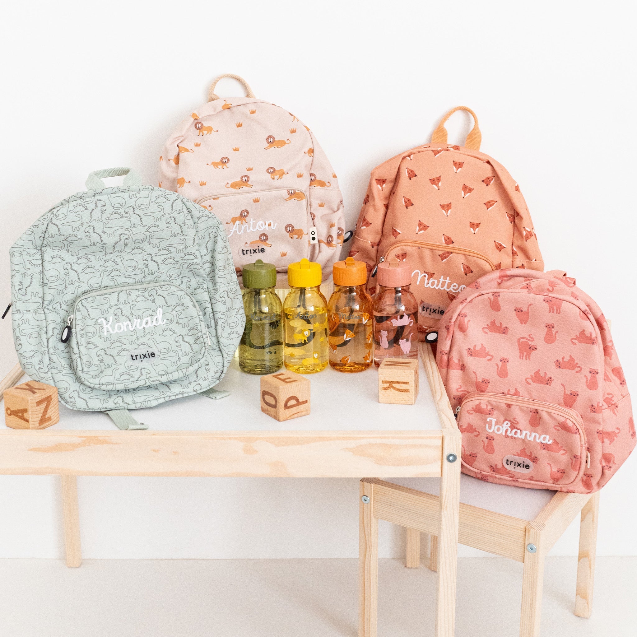 TRIXIE Set "Tierprint" Rucksack & Trinkflasche - wunderwunsch