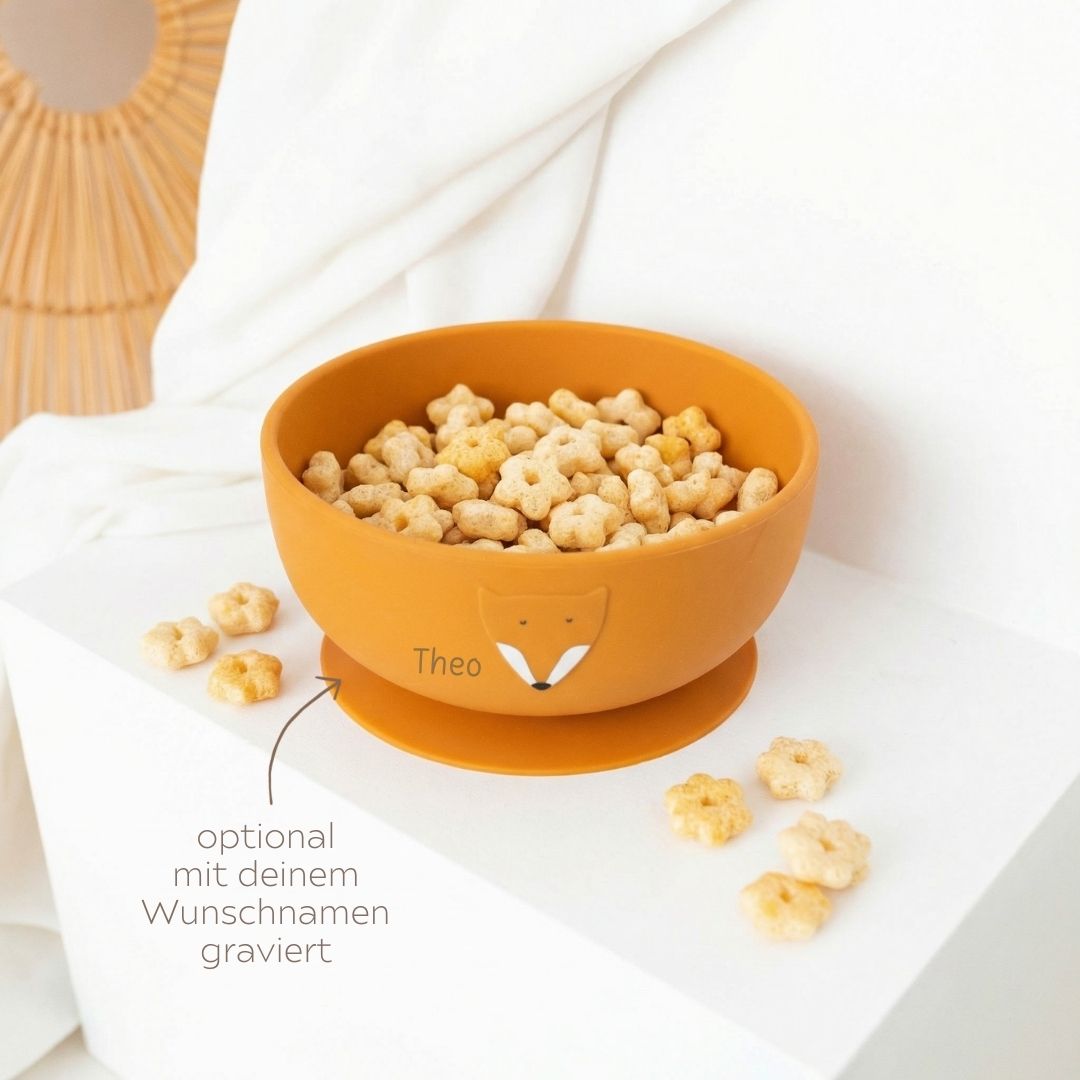 TRIXIE Silikon Schüssel mit Saugnapf personalisierbar - wunderwunsch