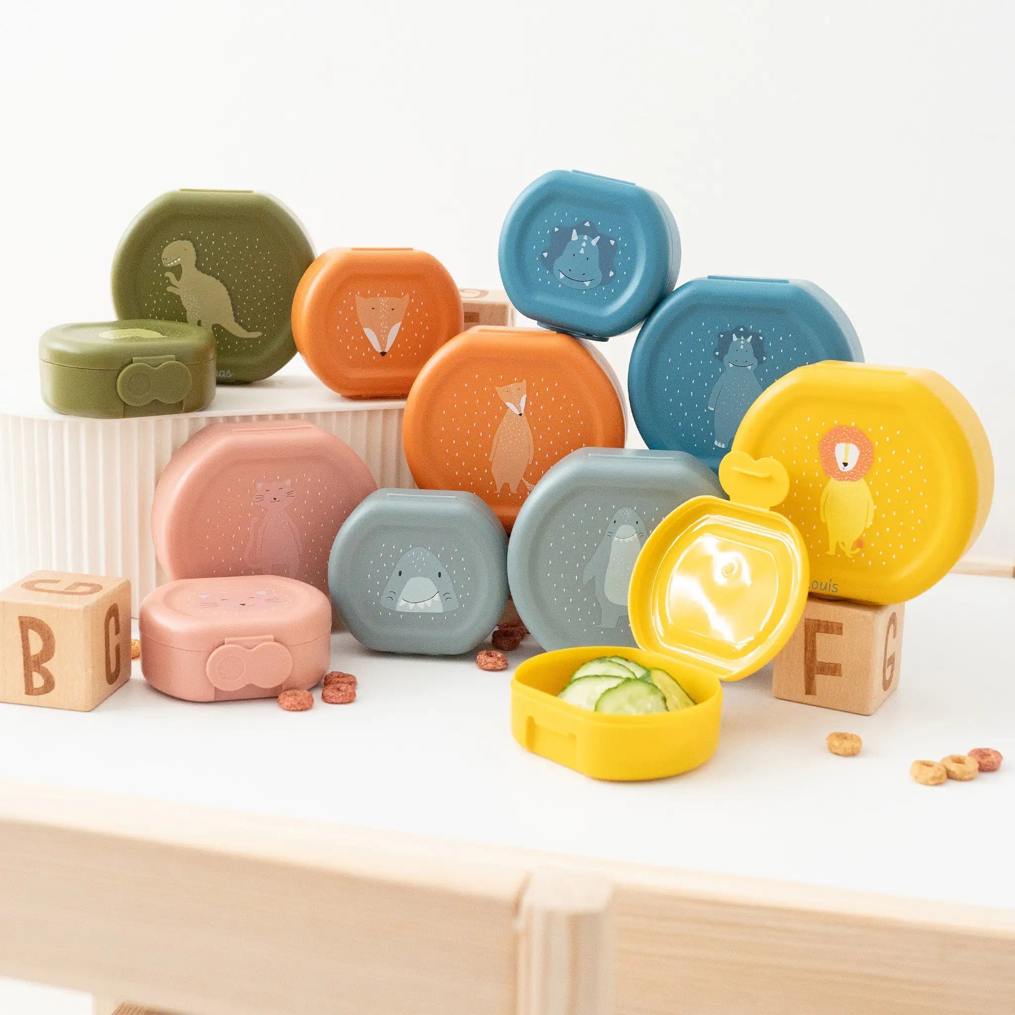 TRIXIE Snackbox rund 2er Set - Tiere - wunderwunsch