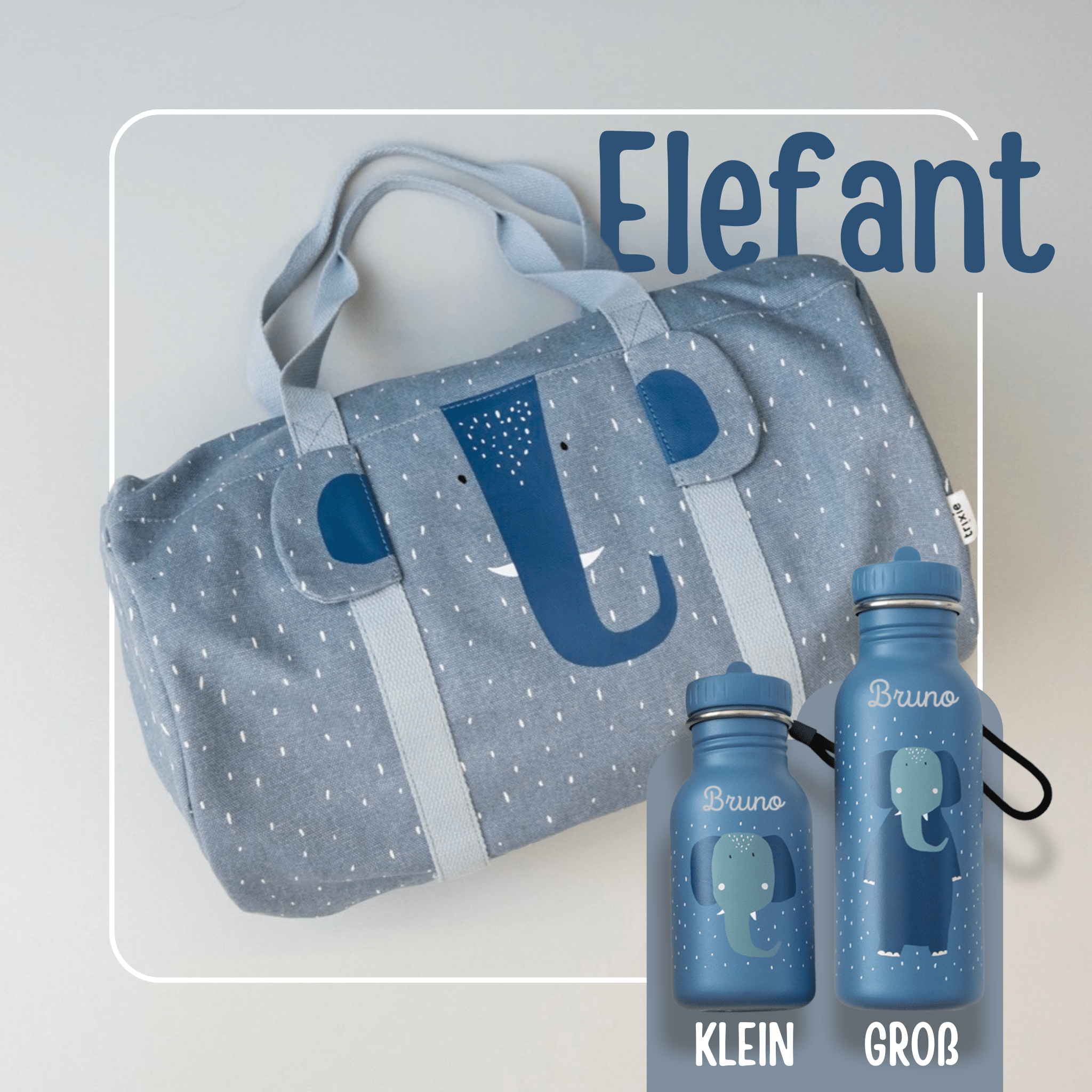 TRIXIE Sporttasche und Trinkflasche personalisiert - Tiere - wunderwunsch