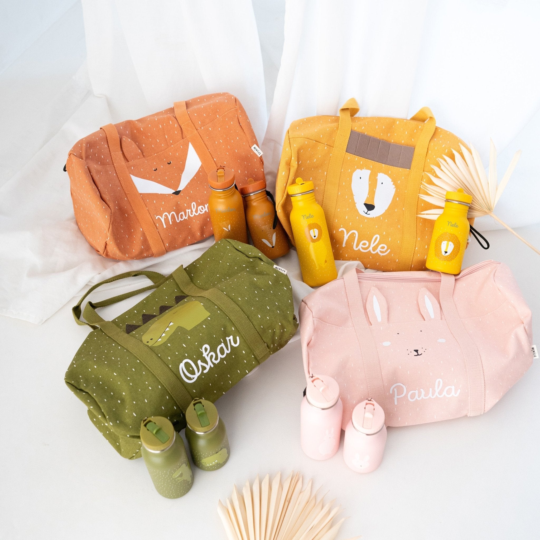 TRIXIE Sporttasche und Trinkflasche personalisiert - Tiere - wunderwunsch